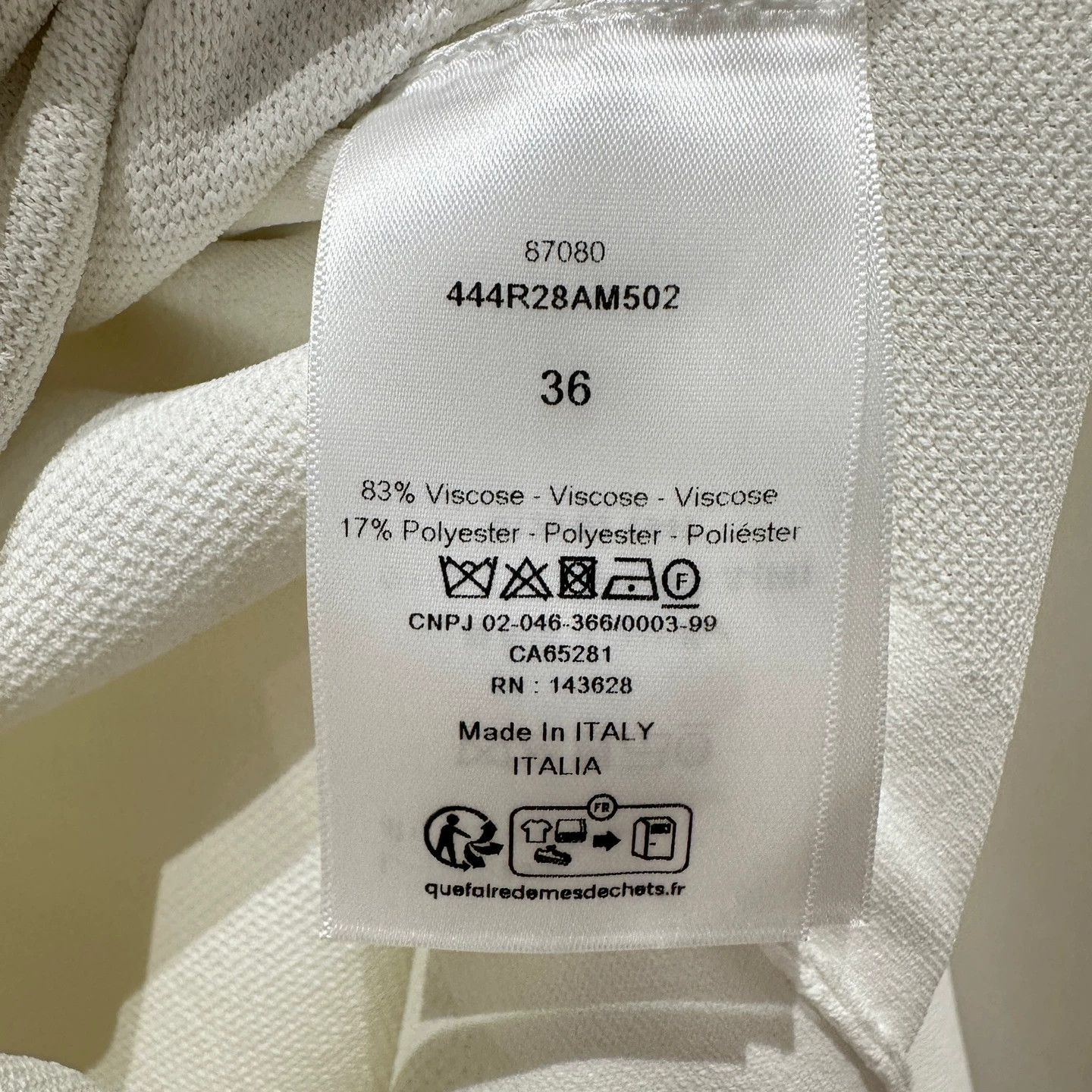 Christian Dior Monsieur Christian Dior apr63 Navy Neck Star Logo Dress 36 Viscose Size XS / US 0-2 / IT 36-38 - 4 Thumbnail