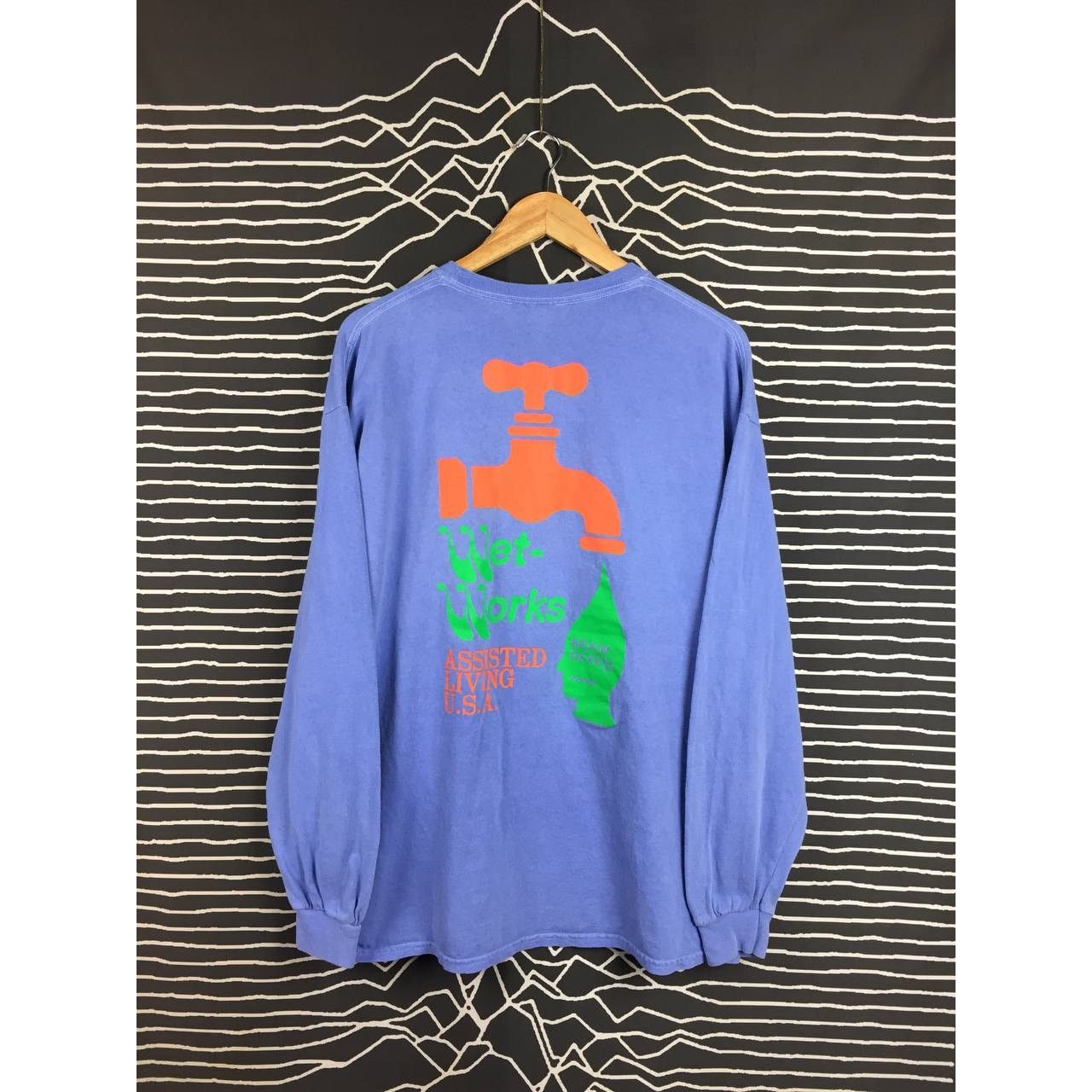 Brain Dead Wet Works Graphic Longsleeve Tee Size L