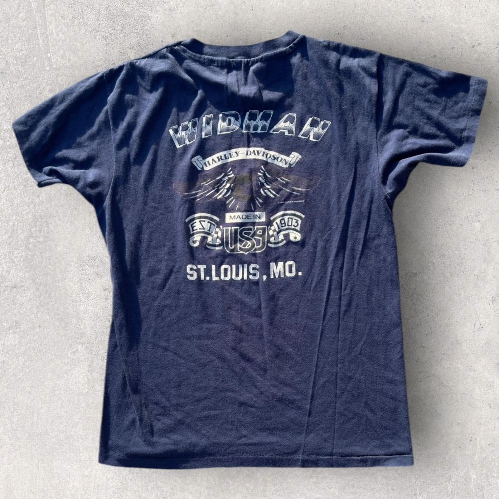 Harley Davidson × Vintage 1982 Single Stitch Harley Davidson Tee Size US M / EU 48-50 / 2 - 4 Thumbnail