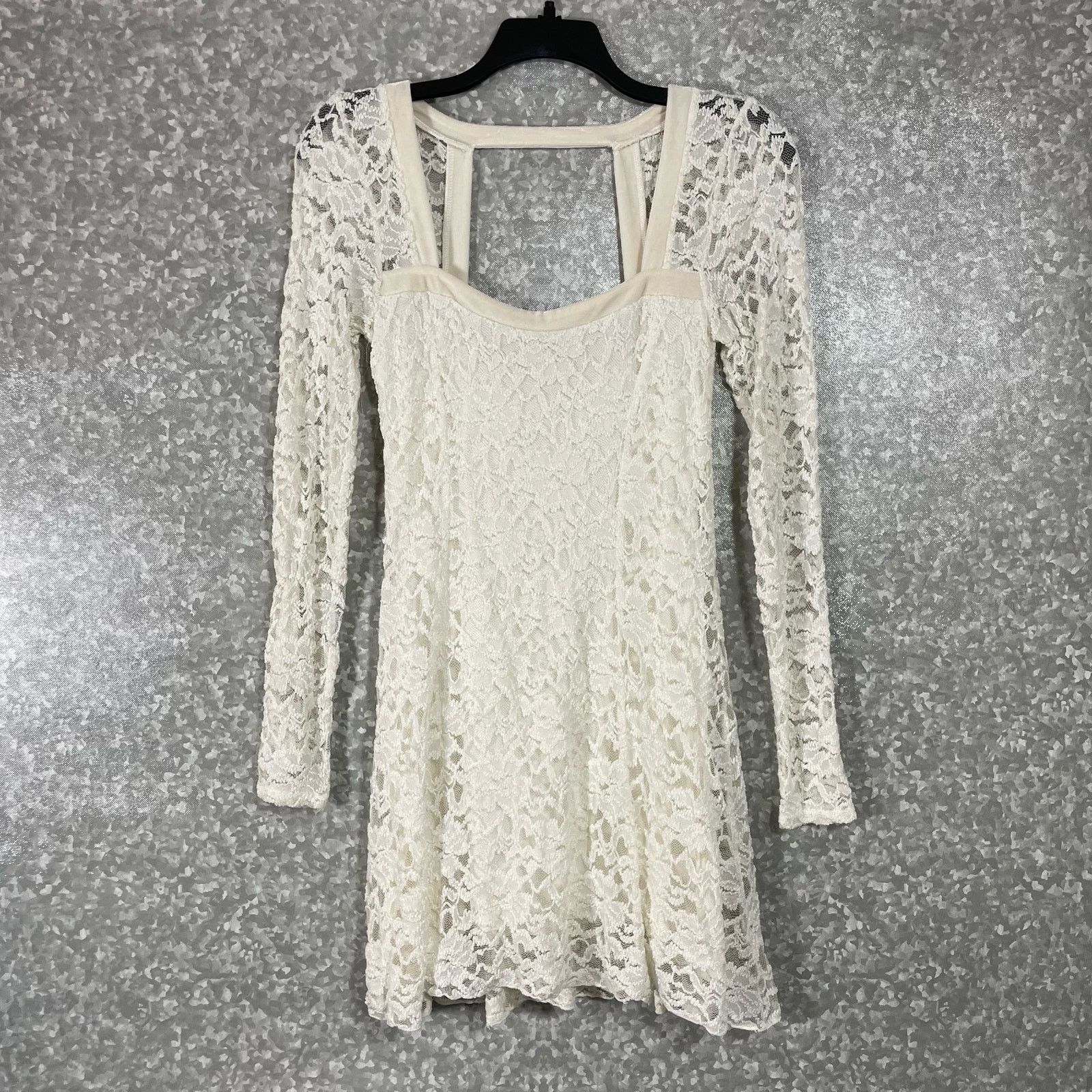 Free People Free People Women's Ivory Lace Flirt For You Dress - Small Size S / US 4 / IT 40 - 2 Thumbnail