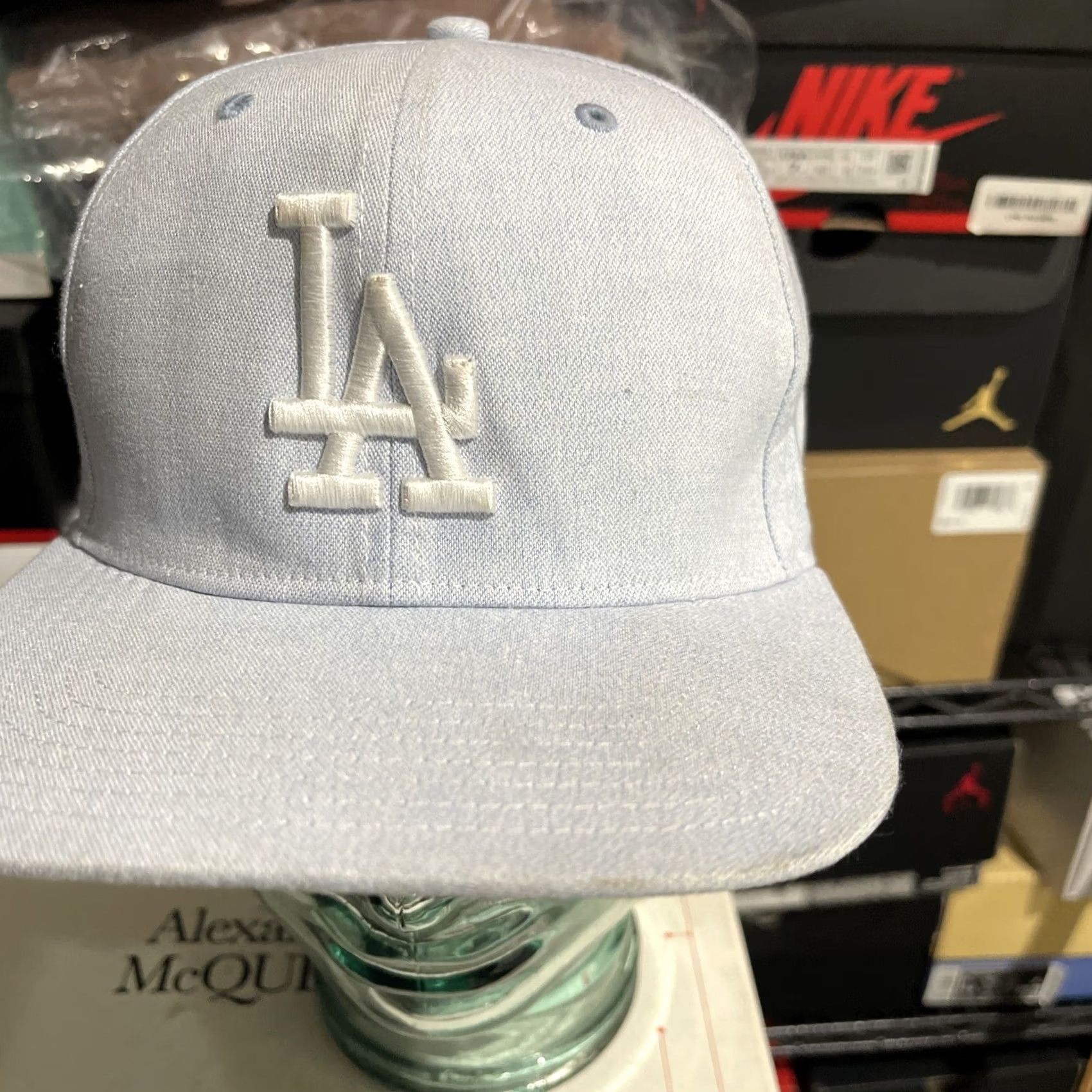 47 VINTAGE? Los Angeles Dodgers Cap Hat Mens Snap Back 47 Brand Adjustable MLB Cotton Linen Cap Hat Mens One Size Blue"," Size ONE SIZE - 3 Thumbnail