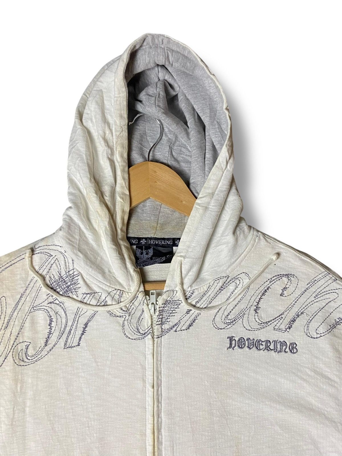 Japanese Brand Hovering Short Sleeve Full Zip Hooded Jacket (147) Size US XS / EU 42 / 0 - 7 Thumbnail
