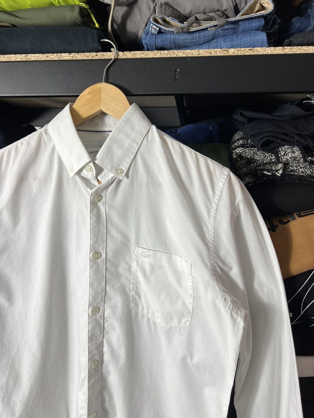 Lacoste 🐊 Lacoste White Oxford Shirt Size S 🤍 Classic Button Size US S / EU 44-46 / 1 - 2 Thumbnail
