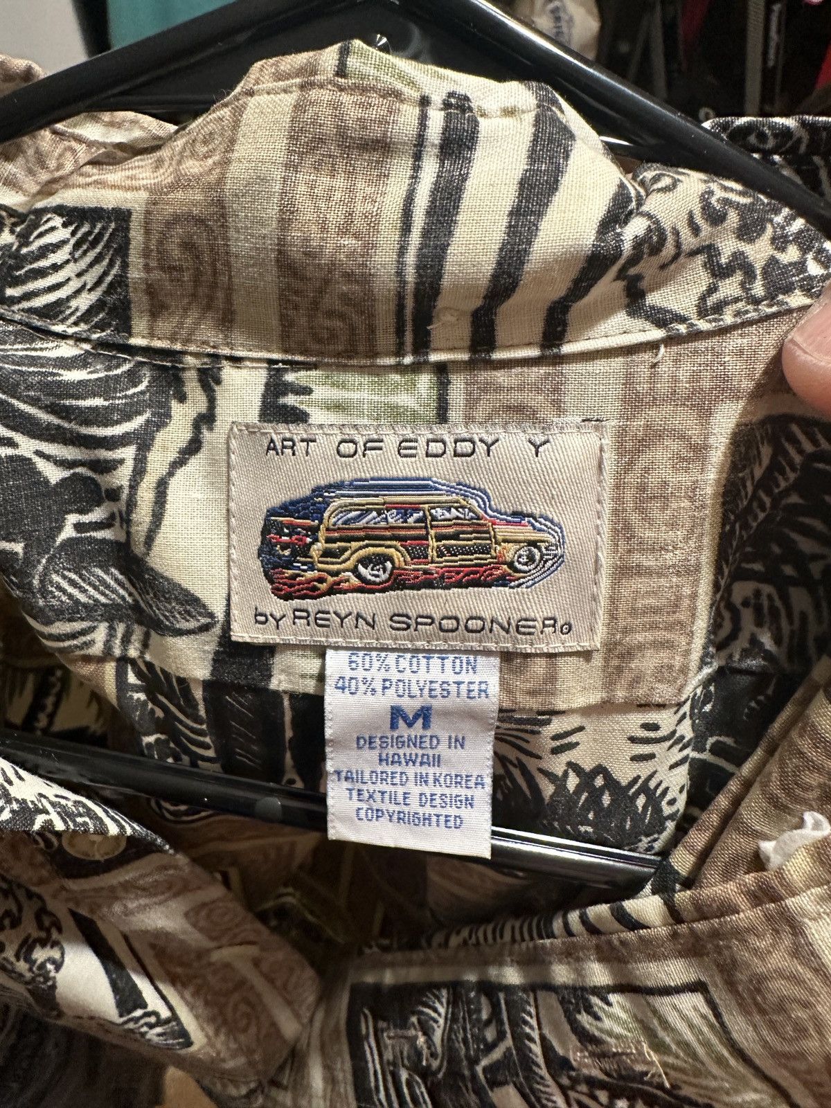 Reyn Spooner PreOwned Reyn Spooner Eddy Y Hawaiian Print Brown Men's M Size US M / EU 48-50 / 2 - 4 Thumbnail