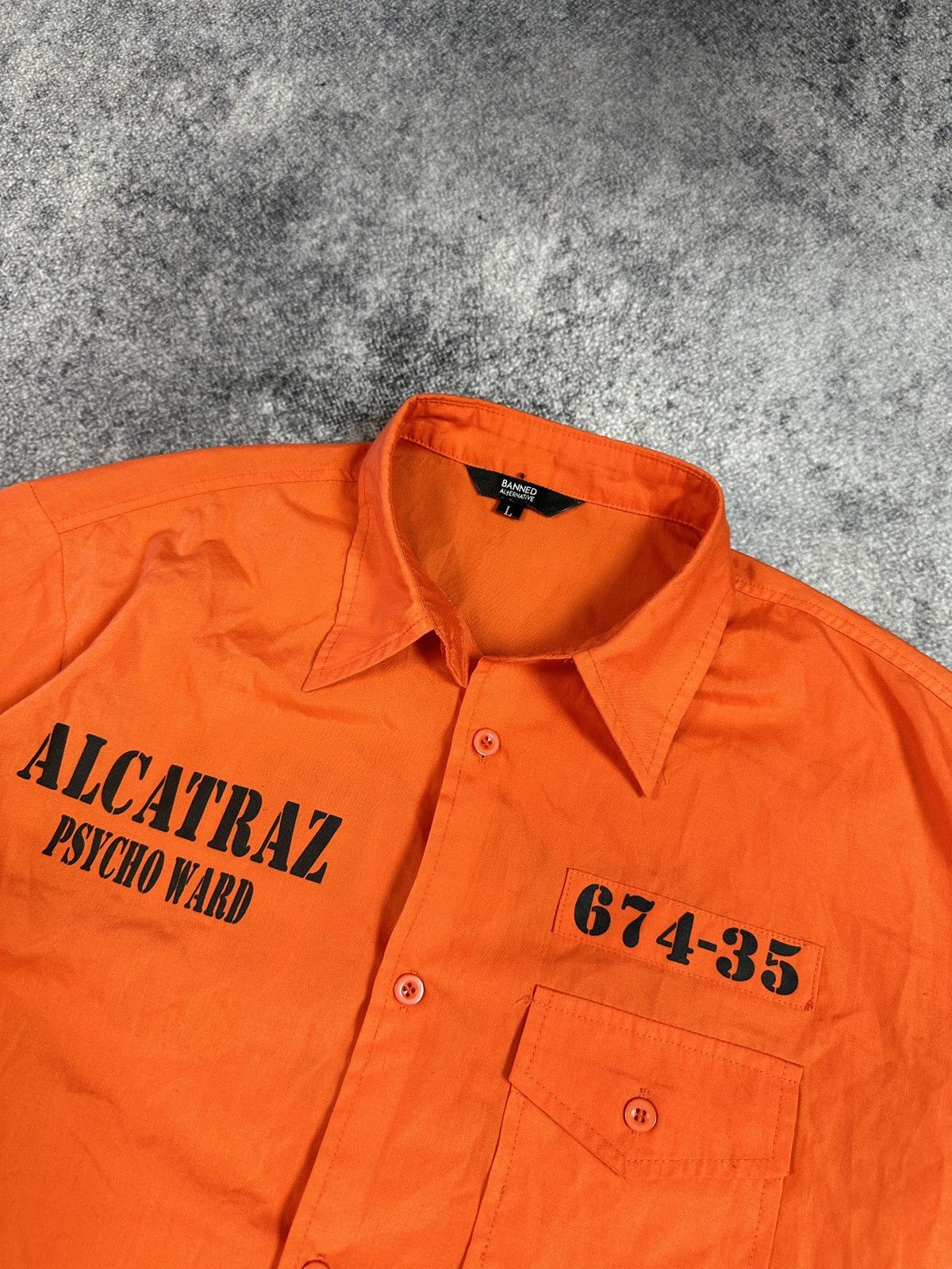Other Y2K Alt Logo Alcatraz Psycho Ward Shirt Streetwear USA L Size US L / EU 52-54 / 3 - 3 Thumbnail