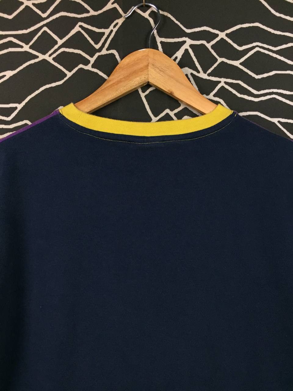 Japanese Brand Vtg Mountain Mania Color Block Crew Neck Outdoor Tee Size US L / EU 52-54 / 3 - 11 Thumbnail