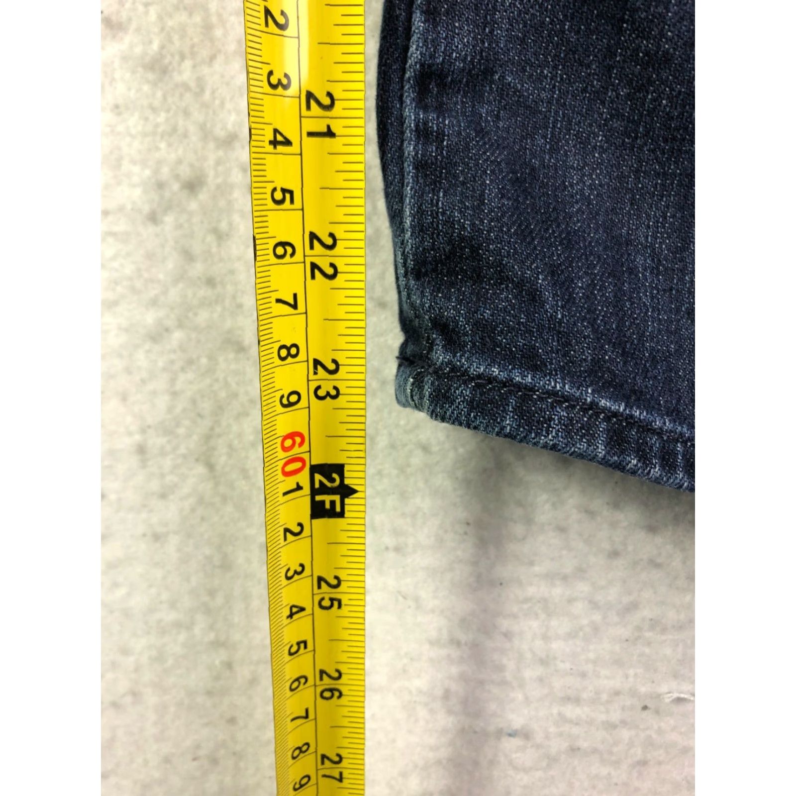 7 For All Mankind 7 For All Mankind Juniors Size 27 Low Rise Straight Leg Blue Denim Jeans Size 27" / US 4 / IT 40 - 3 Thumbnail