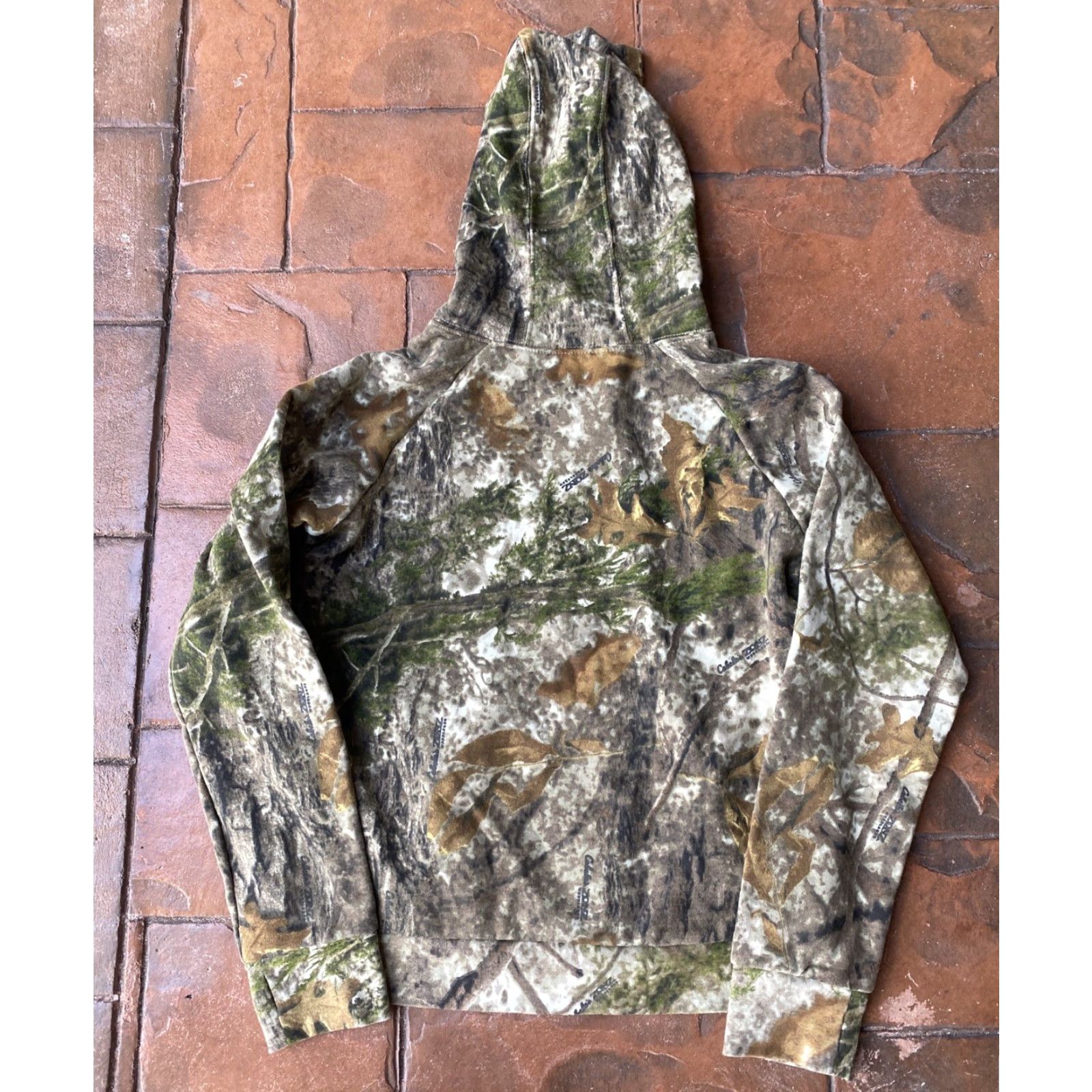 Vintage Cabela's Hoodie Sweatshirt Wood Womens XL Camouflage Print Hunting Pockets Hooded Casual Activewear Pullover Size XL / US 12-14 / IT 48-50 - 3 Thumbnail