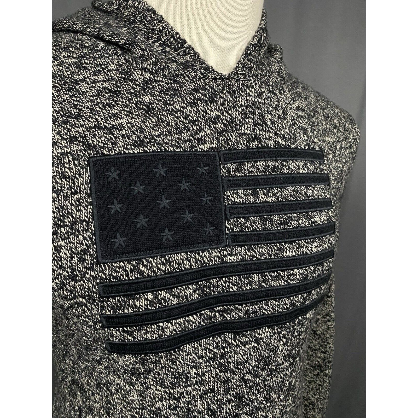 Polo Ralph Lauren Polo Ralph Lauren US Flag Men's Gray Knitted Wool Hoodie Swe Size US S / EU 44-46 / 1 - 8 Thumbnail