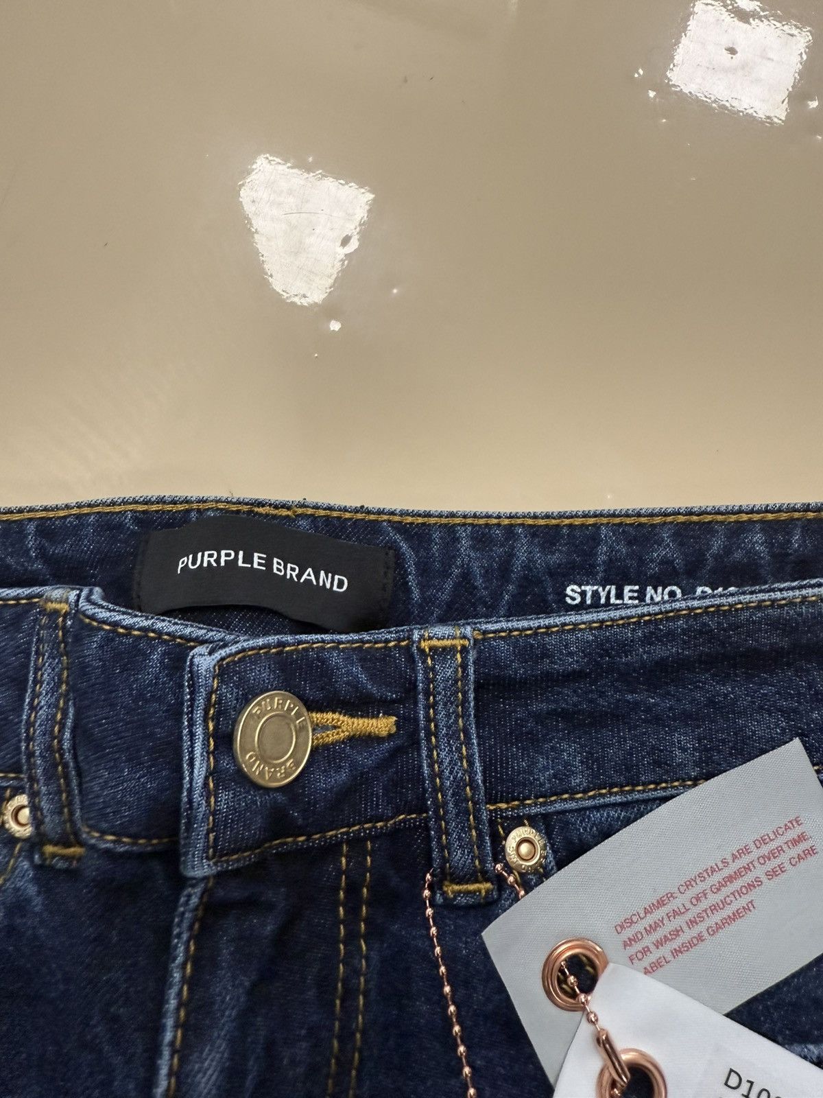 Other Purple Brand Slim Studded Indigo Jeans Size 26" / US 2 / IT 38 - 4 Thumbnail