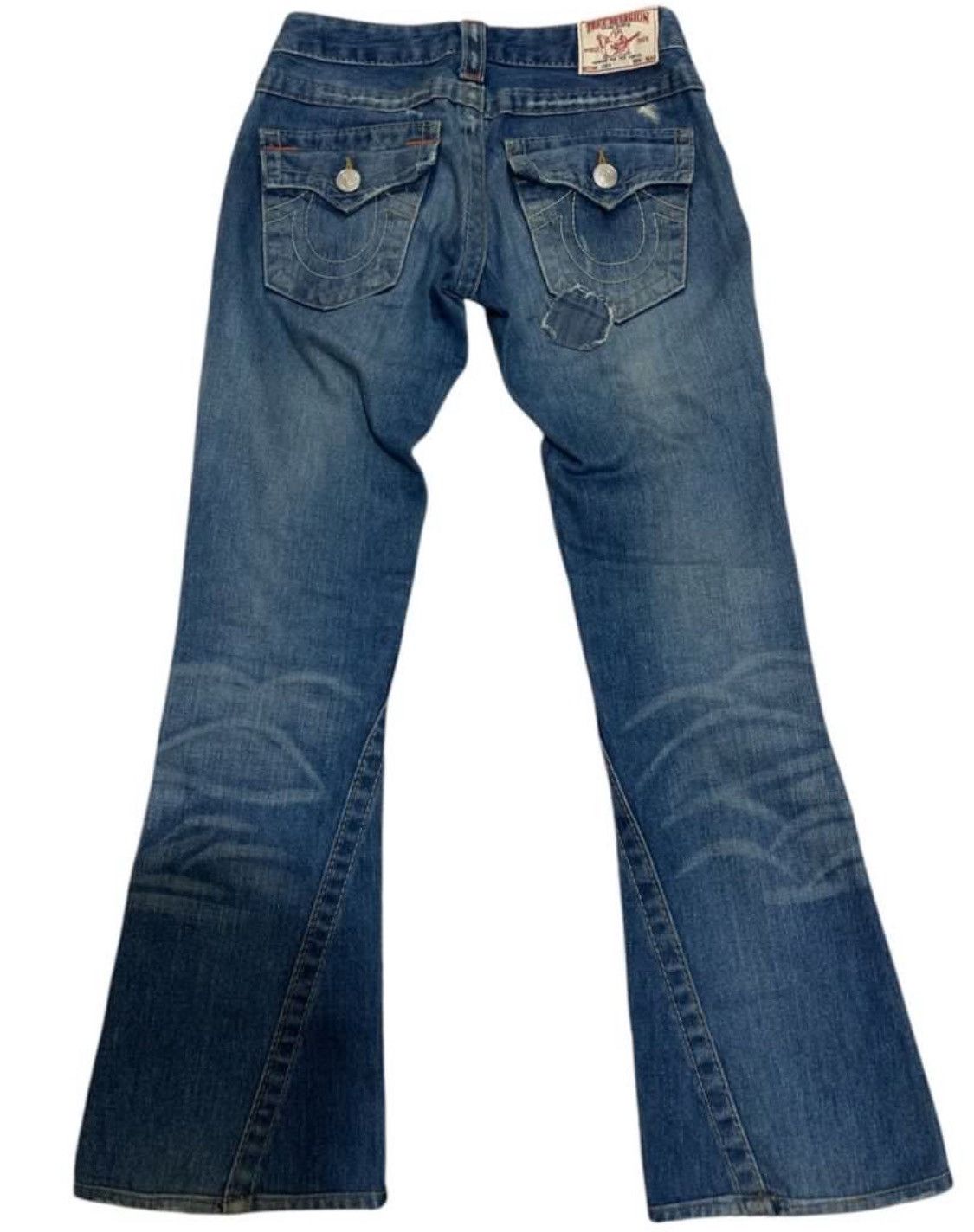 True Religion Flared True Religion patchwork blue jeans Size US 28 / EU 44 - 2 Thumbnail