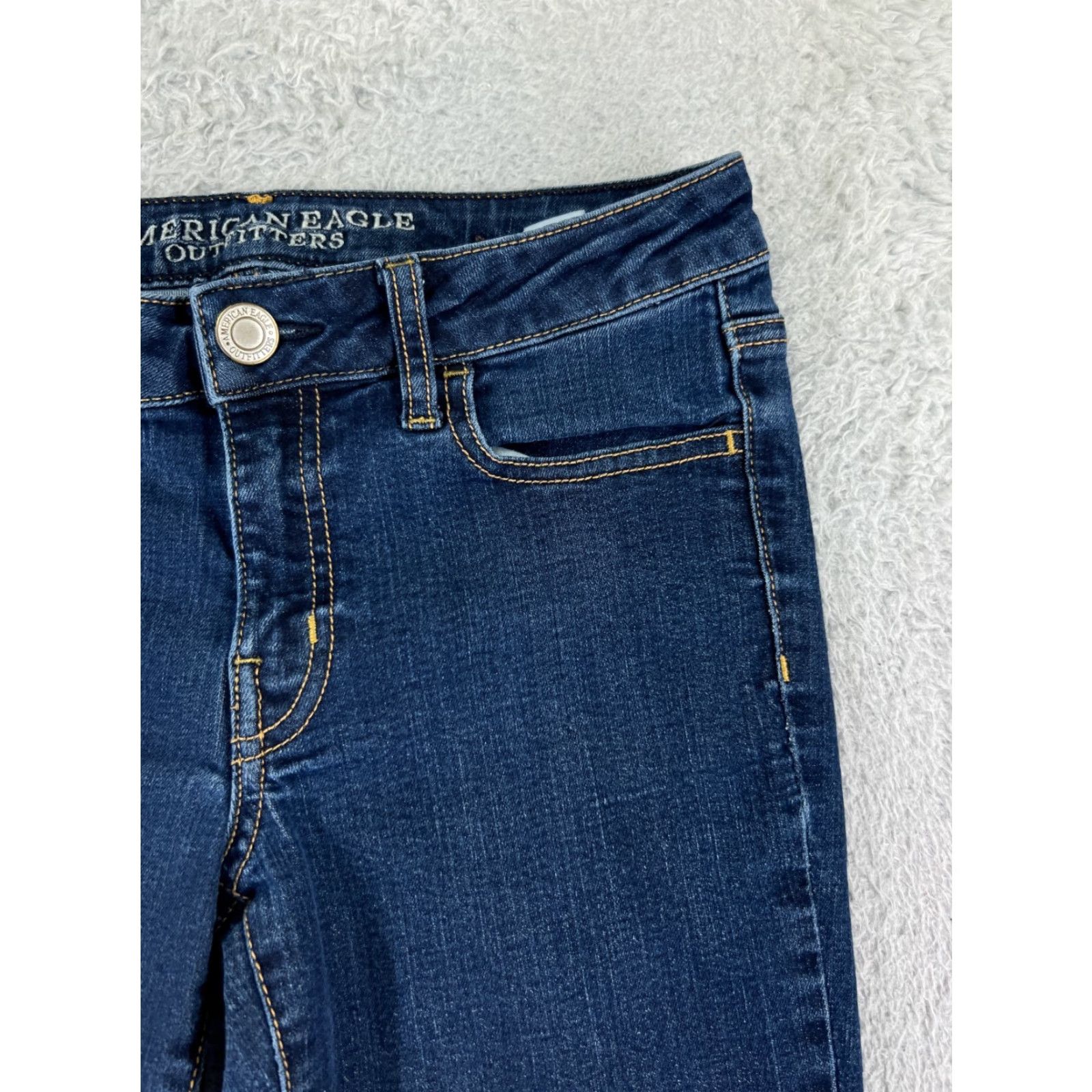 American Eagle Outfitters American Eagle Pants Womens 6 Blue Skinny Tapered Jegging Stretch Cotton Size 36" / US 14 / IT 50 - 7 Thumbnail