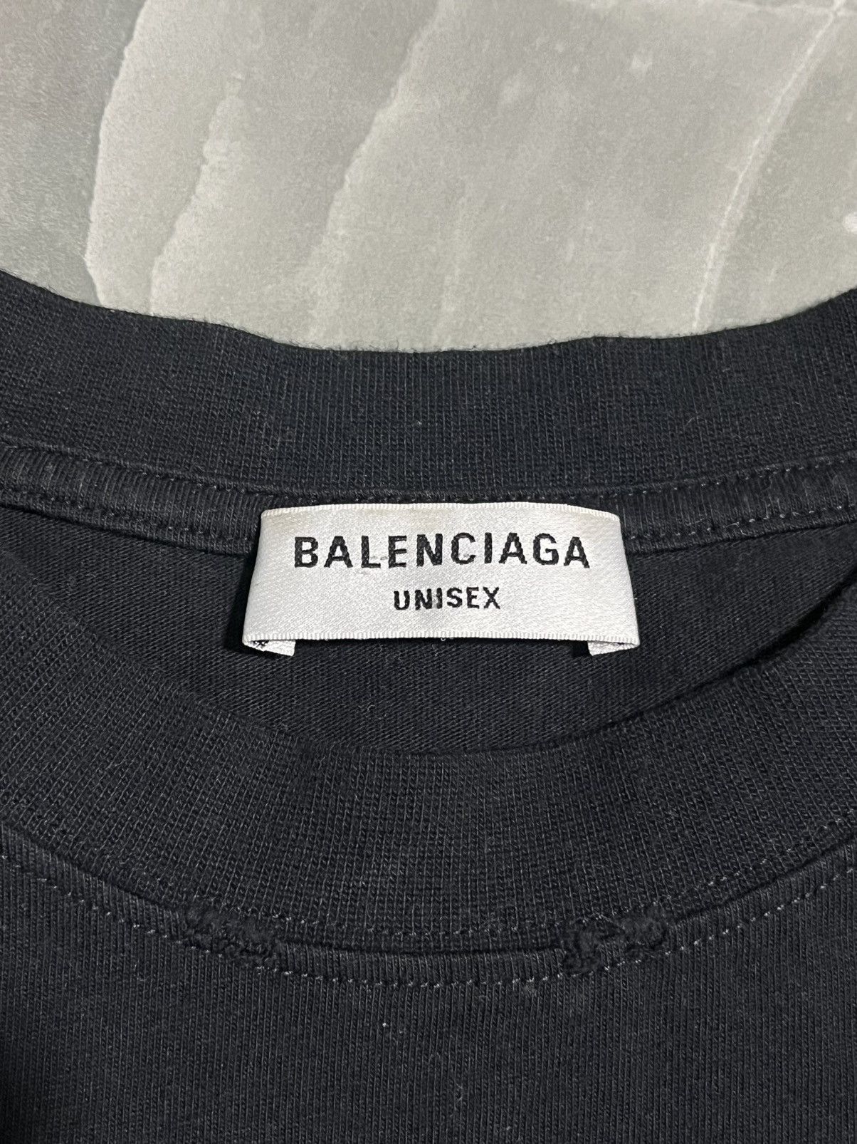 Balenciaga Balenciaga Cursive Logo Script Shirt Black Size US XL / EU 56 / 4 - 3 Thumbnail