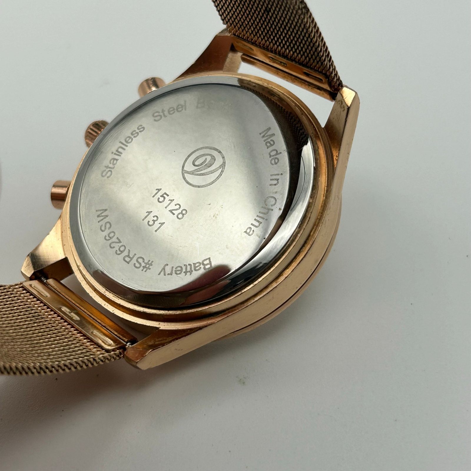 Other Animal Print Crystal and Gold Metal Face Watch Gold MeshBand Size ONE SIZE - 6 Thumbnail
