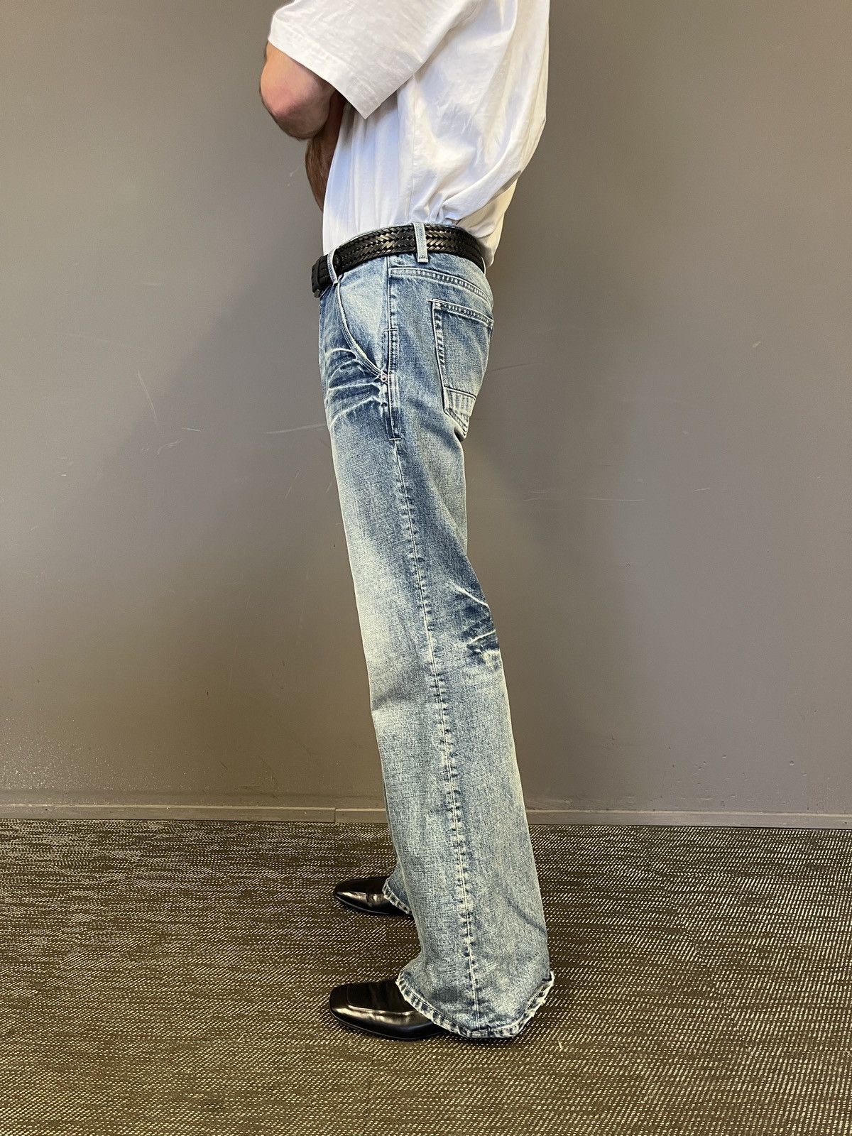 Fax Copy Express “000” Slim Flared Jeans Size 32" / US 10 / IT 46 - 6 Thumbnail