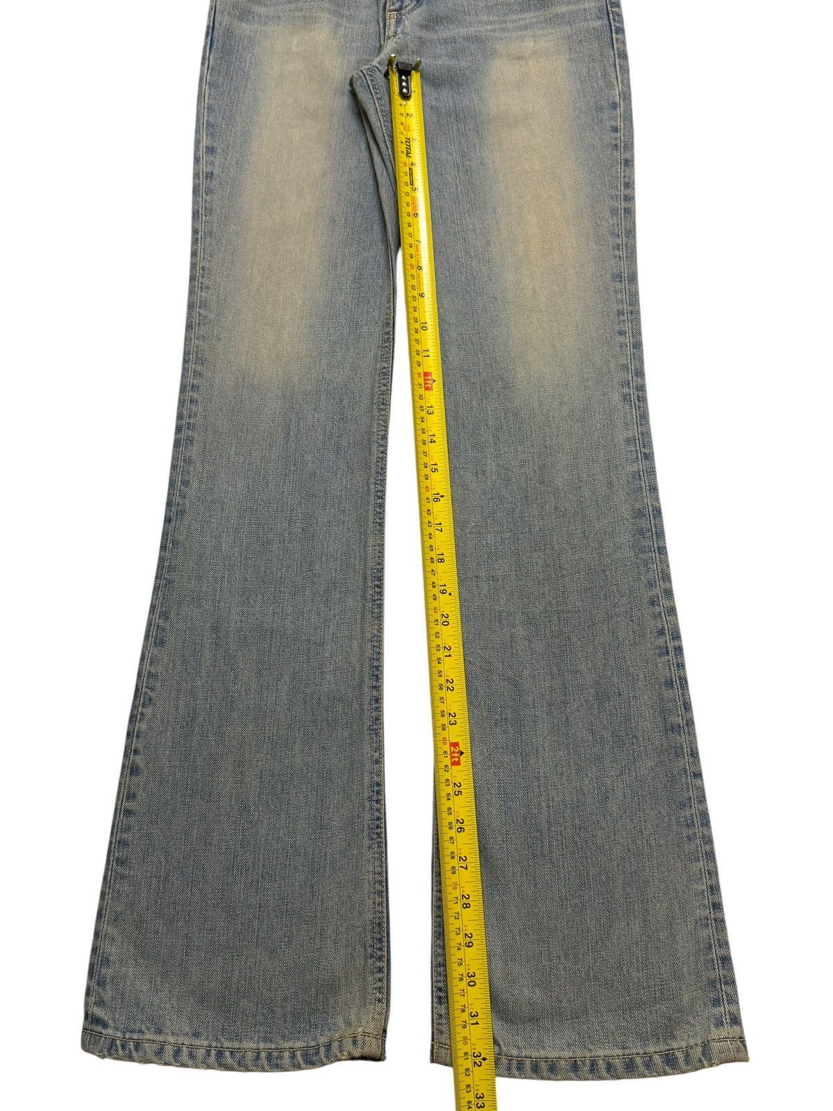 Edwin Vintage 90s Edwin Something Blue Mud Wash Wide Leg Flared Size 28" / US 6 / IT 42 - 10 Thumbnail