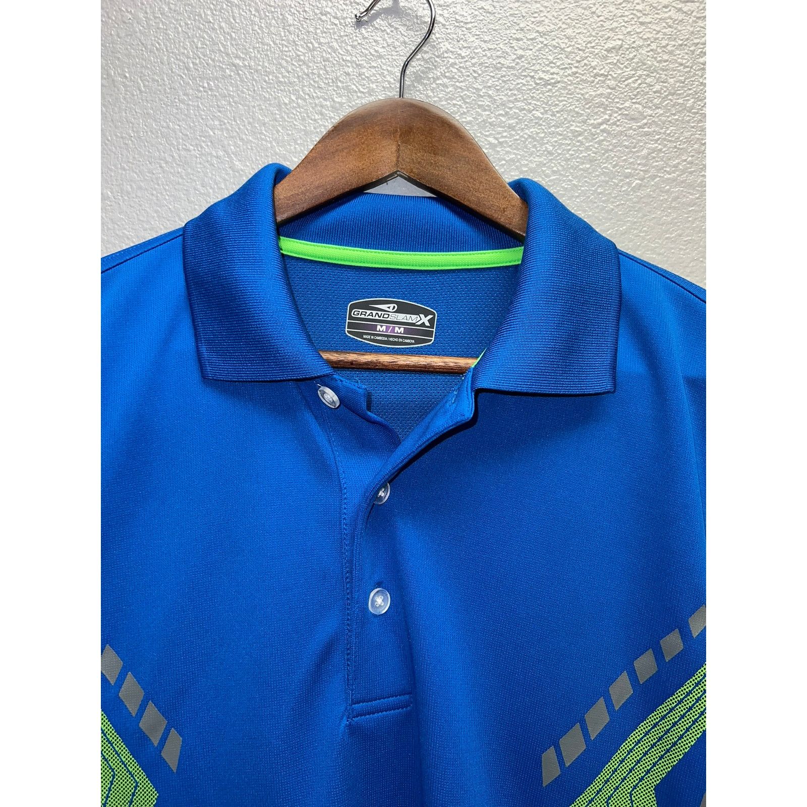 Grand Slam Grand Slam Blue Polo Shirt Golf Golfing Slam X Active Top M Size US M / EU 48-50 / 2 - 4 Thumbnail