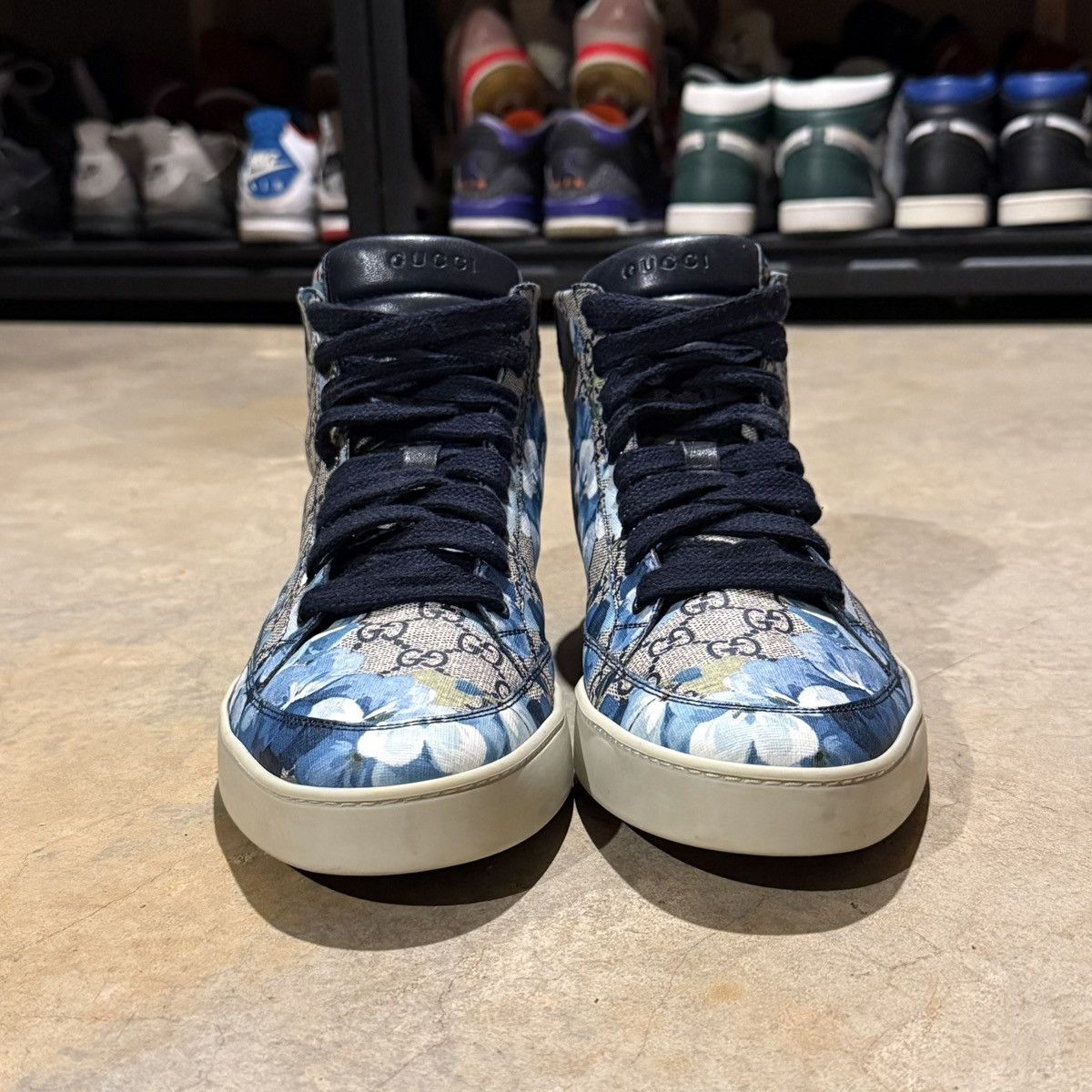 Gucci Gucci GG Supreme Bloom Print High Top Sneakers US 11.5 Size US 11.5 / EU 44-45 - 5 Thumbnail