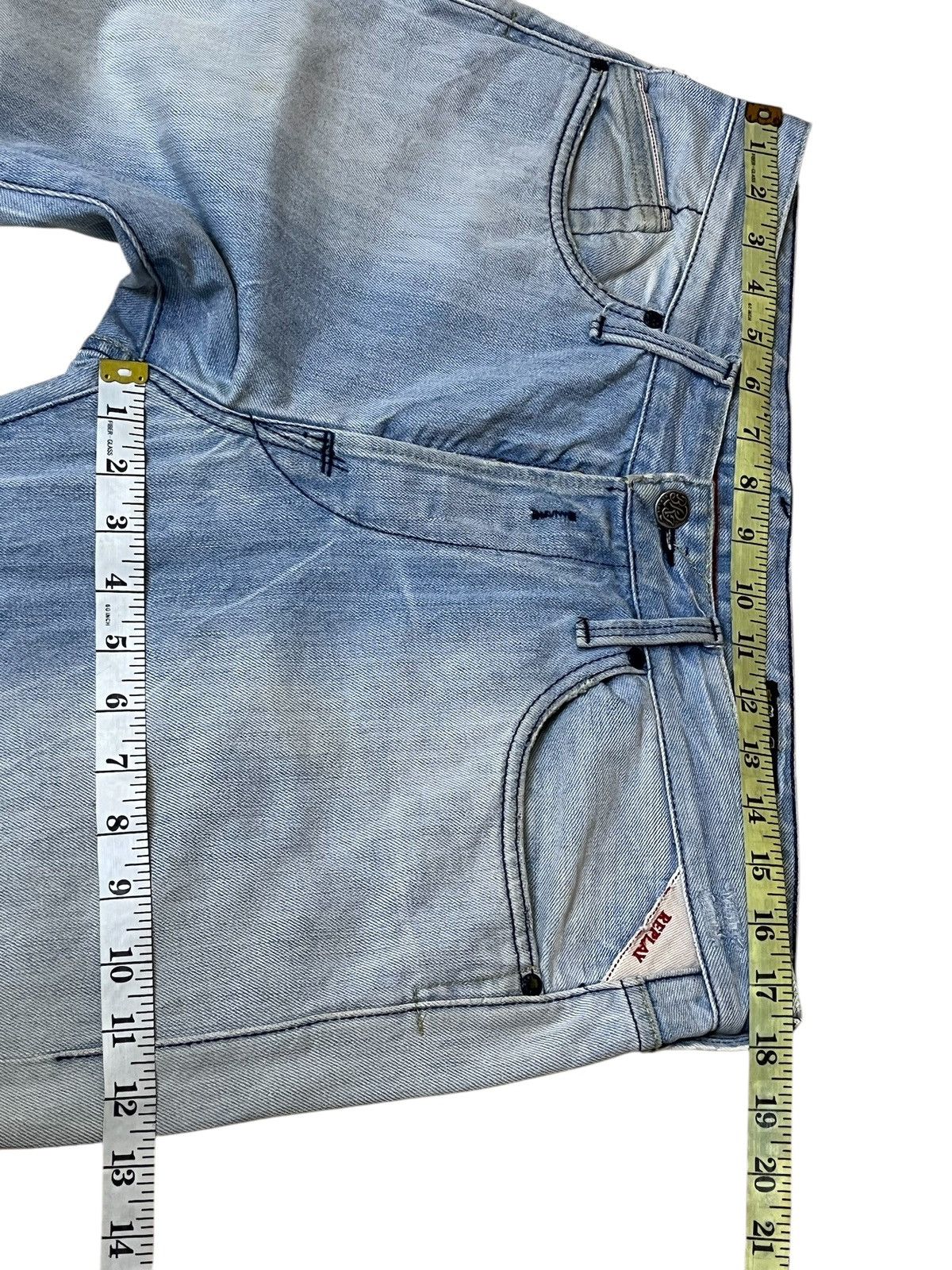 Replay SICK🔥REPLAY ASOLO ITALY STRAIGHT CUT BLUE JEANS Size US 35 - 13 Thumbnail