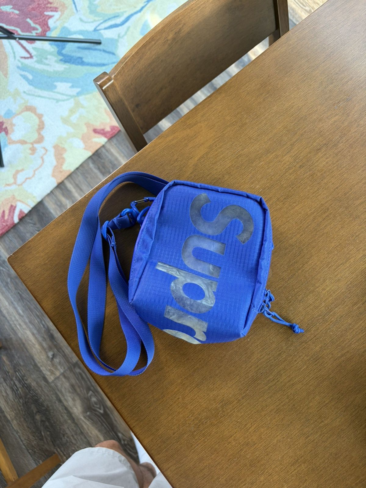 Streetwear × Supreme Supreme Blue Paisley Puffer Side Bag | Grailed