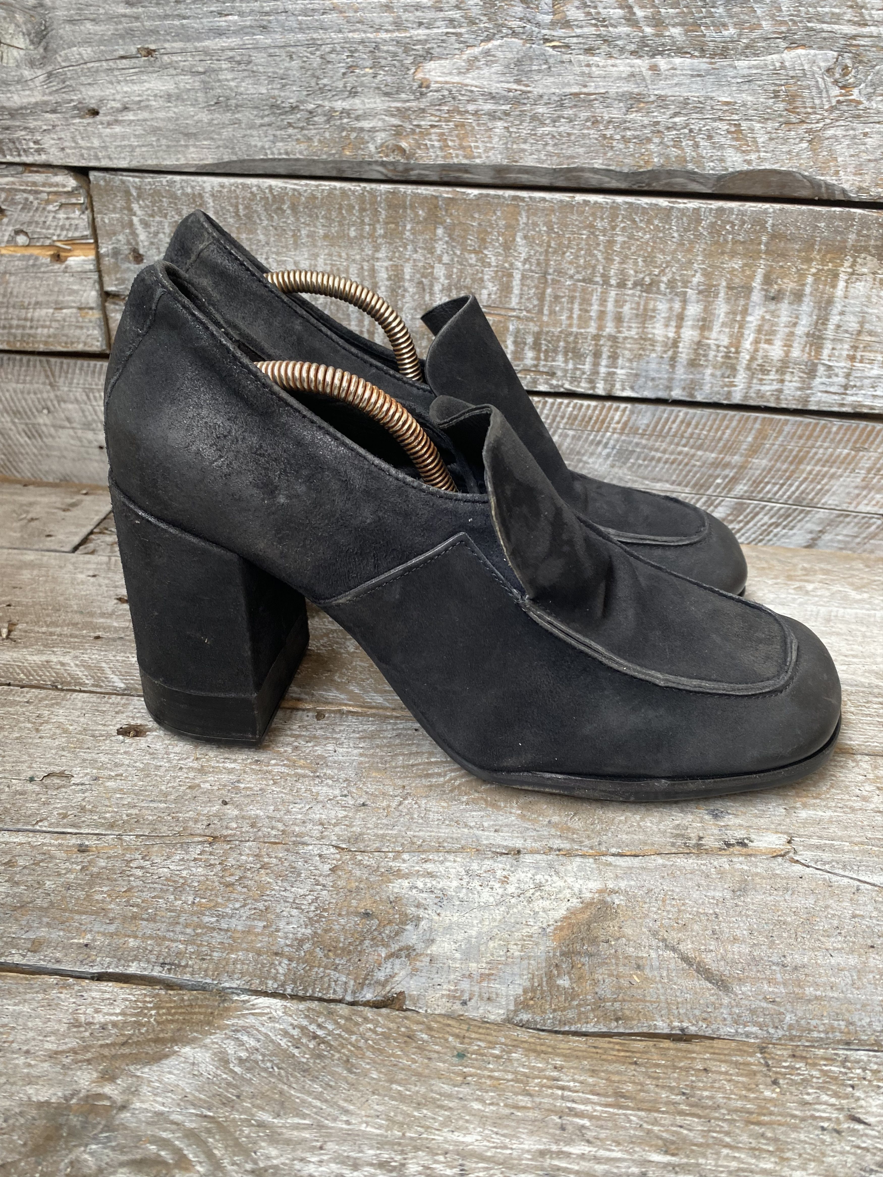 A.S.98 As. 98 platform suede heel boot, grunge. Avant garde sz42 Size US 12 / IT 42 - 8 Thumbnail
