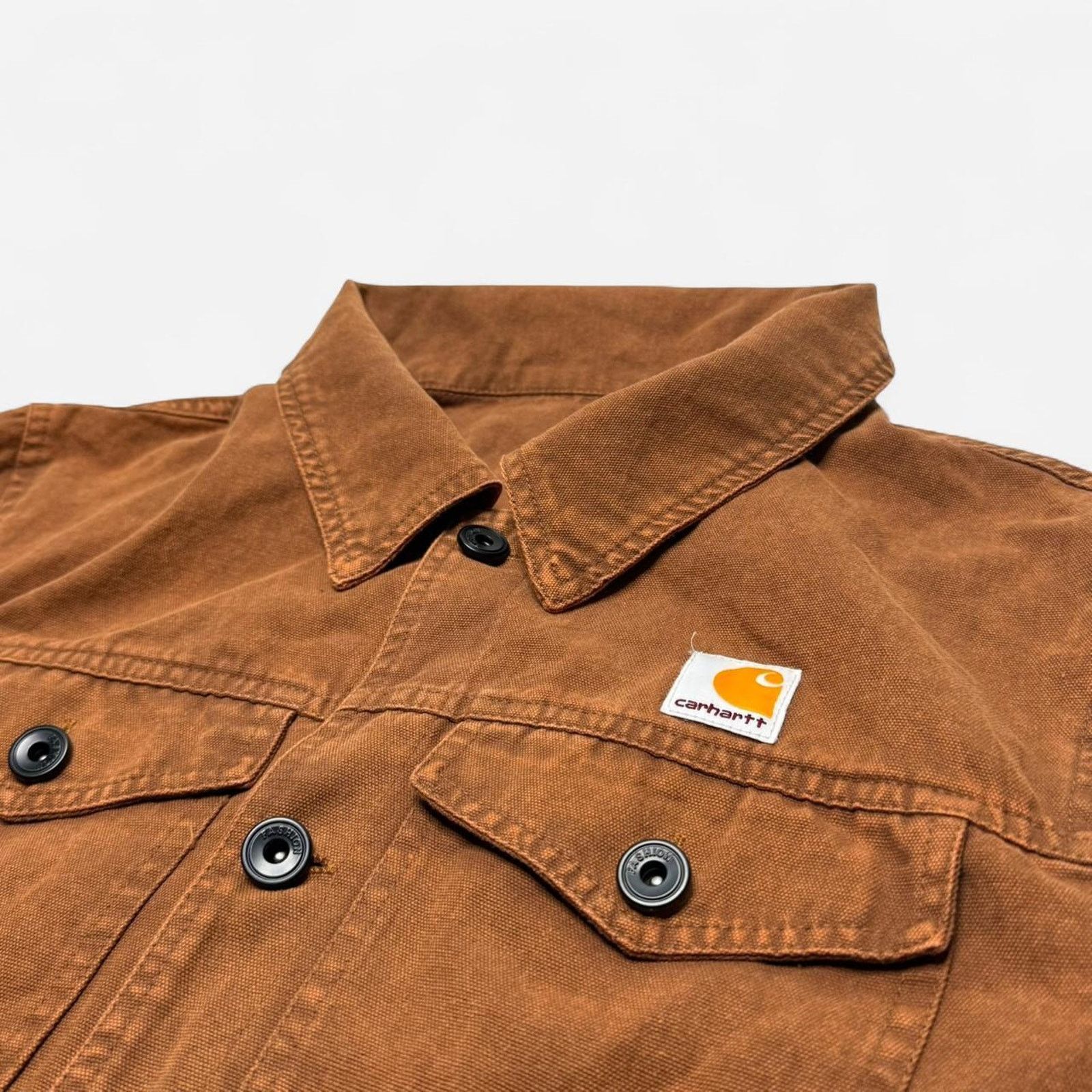 Carhartt Carhartt Brown Canvas Jacket Men’s Small Workwear Trucker Size US S / EU 44-46 / 1 - 2 Thumbnail
