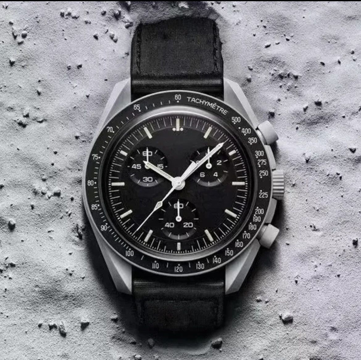 Other Men Bioceramic Planet Moon Chronograph Quartz Watch Nylon Size ONE SIZE - 6 Thumbnail