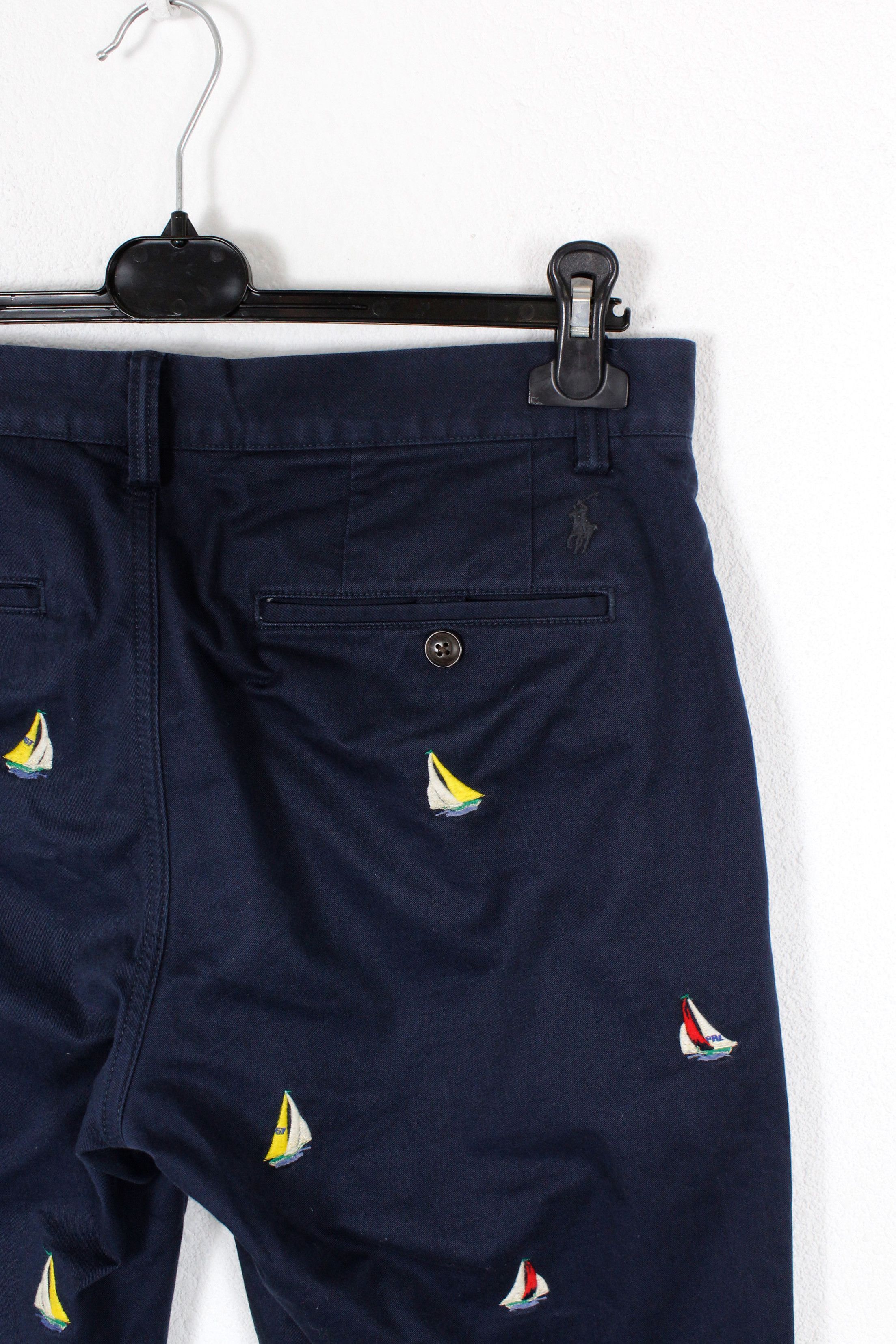 Polo Ralph Lauren Polo Ralph Lauren Sailboats Embroidered Chino Pants Navy Size US 30 / EU 46 - 5 Thumbnail