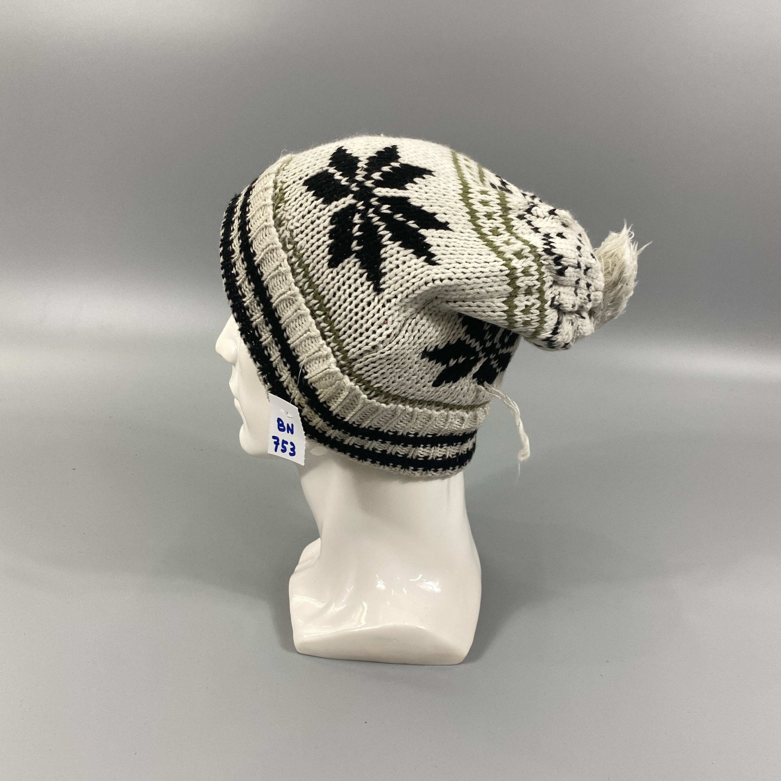 Japanese Brand Knitted Snow Beanie Pompom -BN753 Size ONE SIZE - 1 Thumbnail
