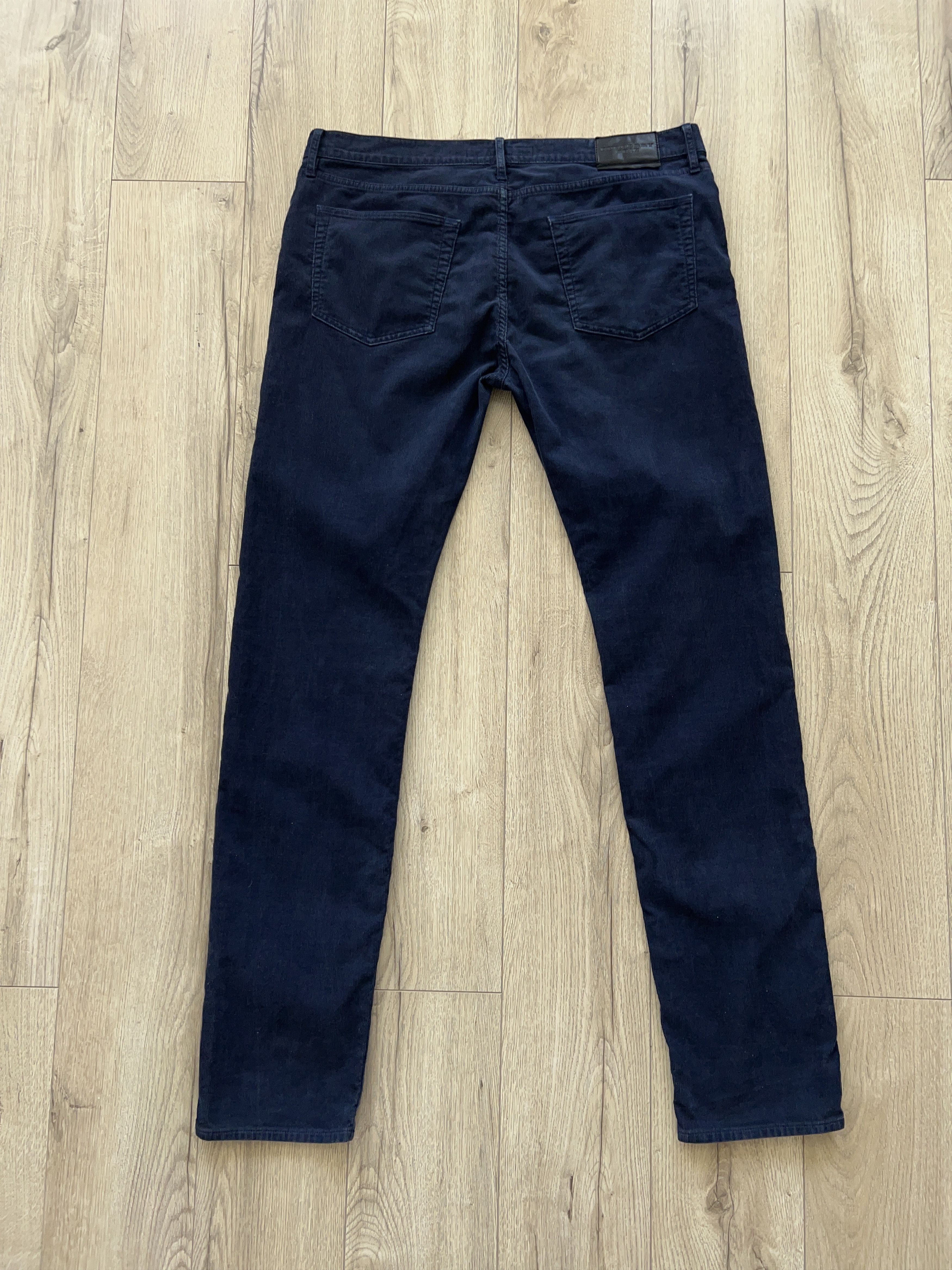 Burberry × Designer Brit Corduroy Chino Pants Trousers Navy Blue Size W35 L34 Size US 35 - 15 Thumbnail