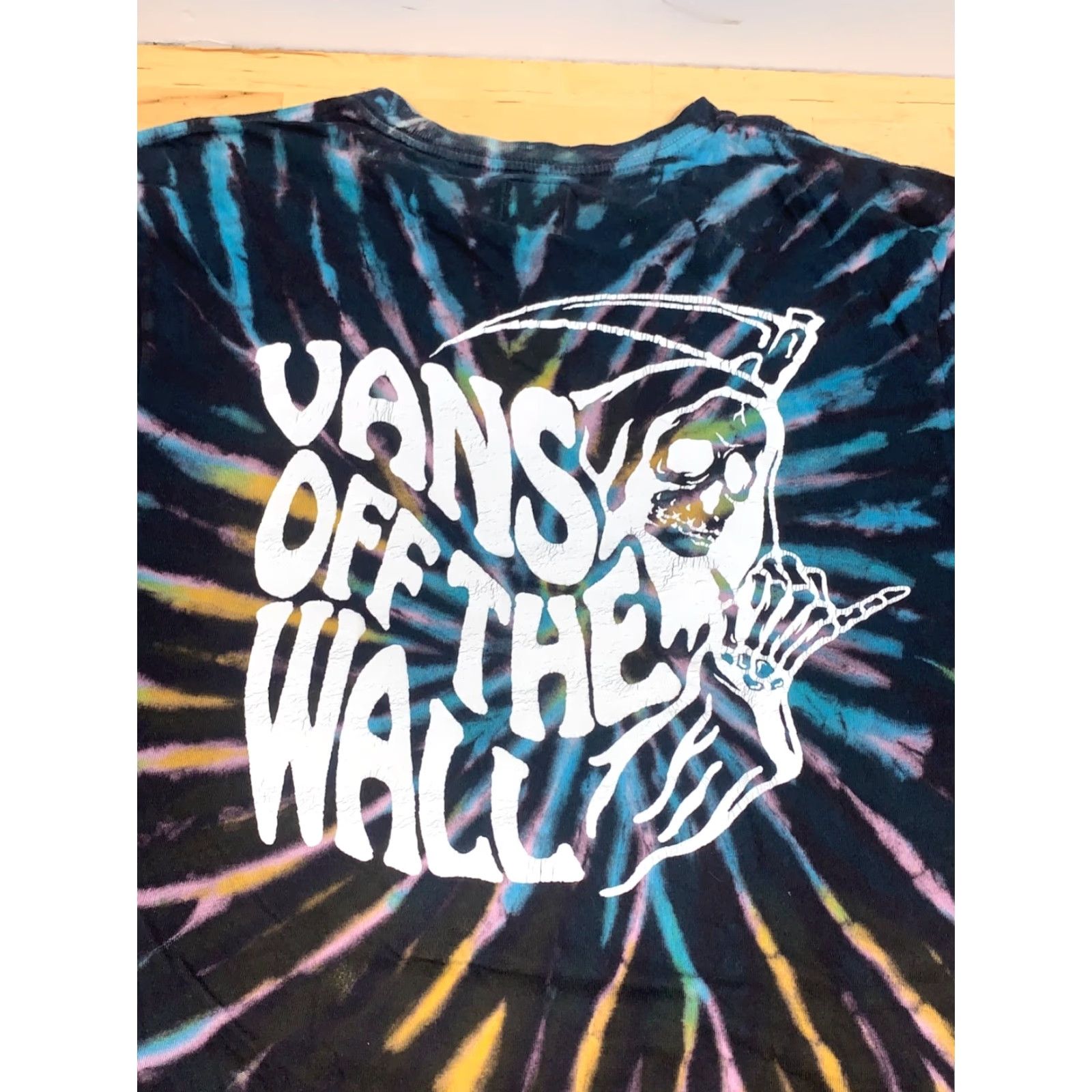 Vans Vans Off the Wall Shirt Mens M Black Acid Wash Grunge 11974 Size US M / EU 48-50 / 2 - 2 Thumbnail