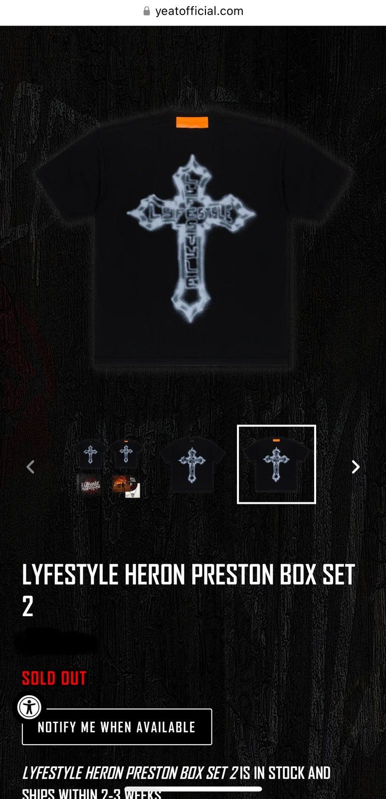Heron Preston × Yeat Yeat x Heron Preston Lyfestyle Box Set 2 Size US XXL / EU 58 / 5 - 4 Thumbnail
