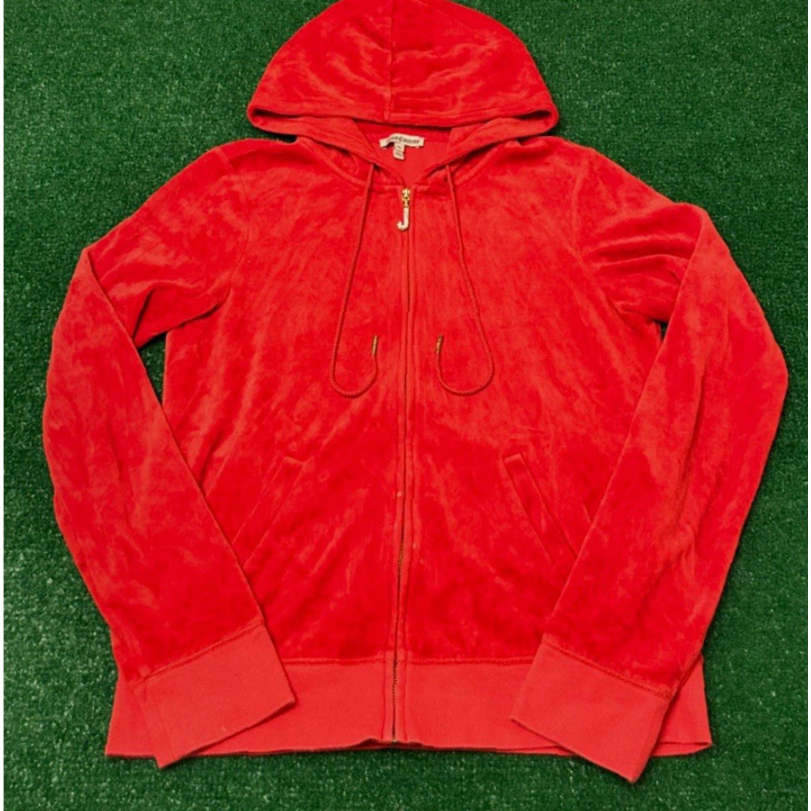 Juicy Couture VINTAGE Juicy Couture Full Zip Hoodie Womens Sz XL Red Y2K 2000s Classic Size XL / US 12-14 / IT 48-50 - 3 Thumbnail