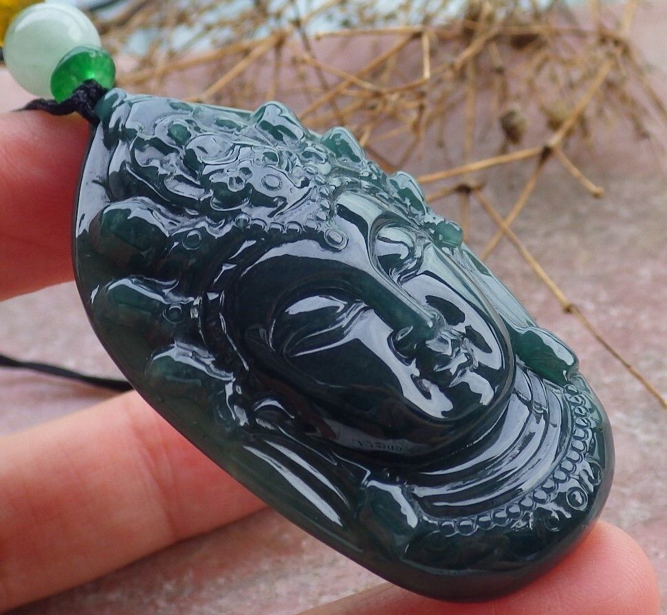 Other 106871 VS Certified Jadeite Jade Green Kwan Yin Pendant Size ONE SIZE - 3 Thumbnail