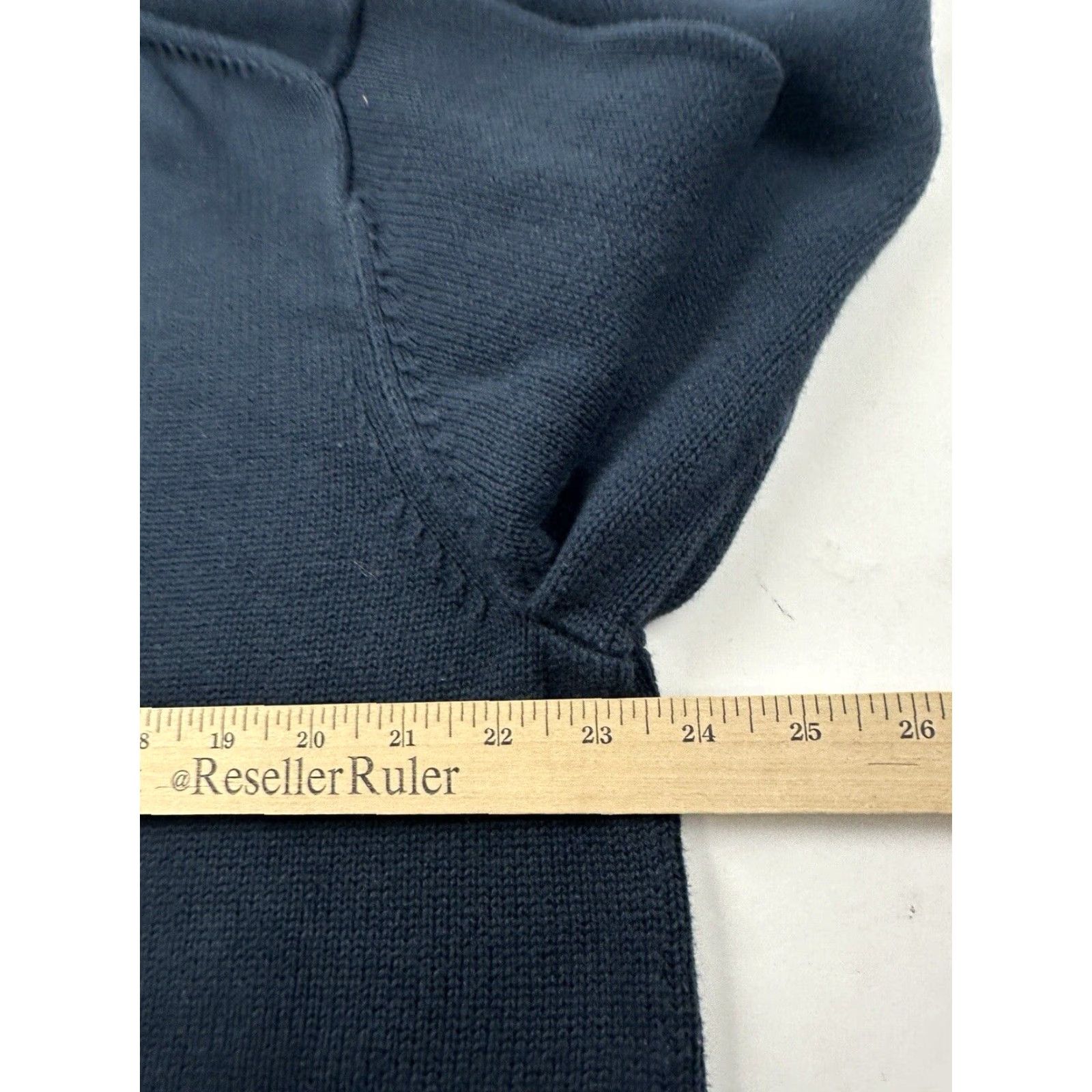 Vintage L.L. Bean Sweater Mens XL Blue 1/4 Zip Mock Neck Pullover Size US XL / EU 56 / 4 - 6 Thumbnail