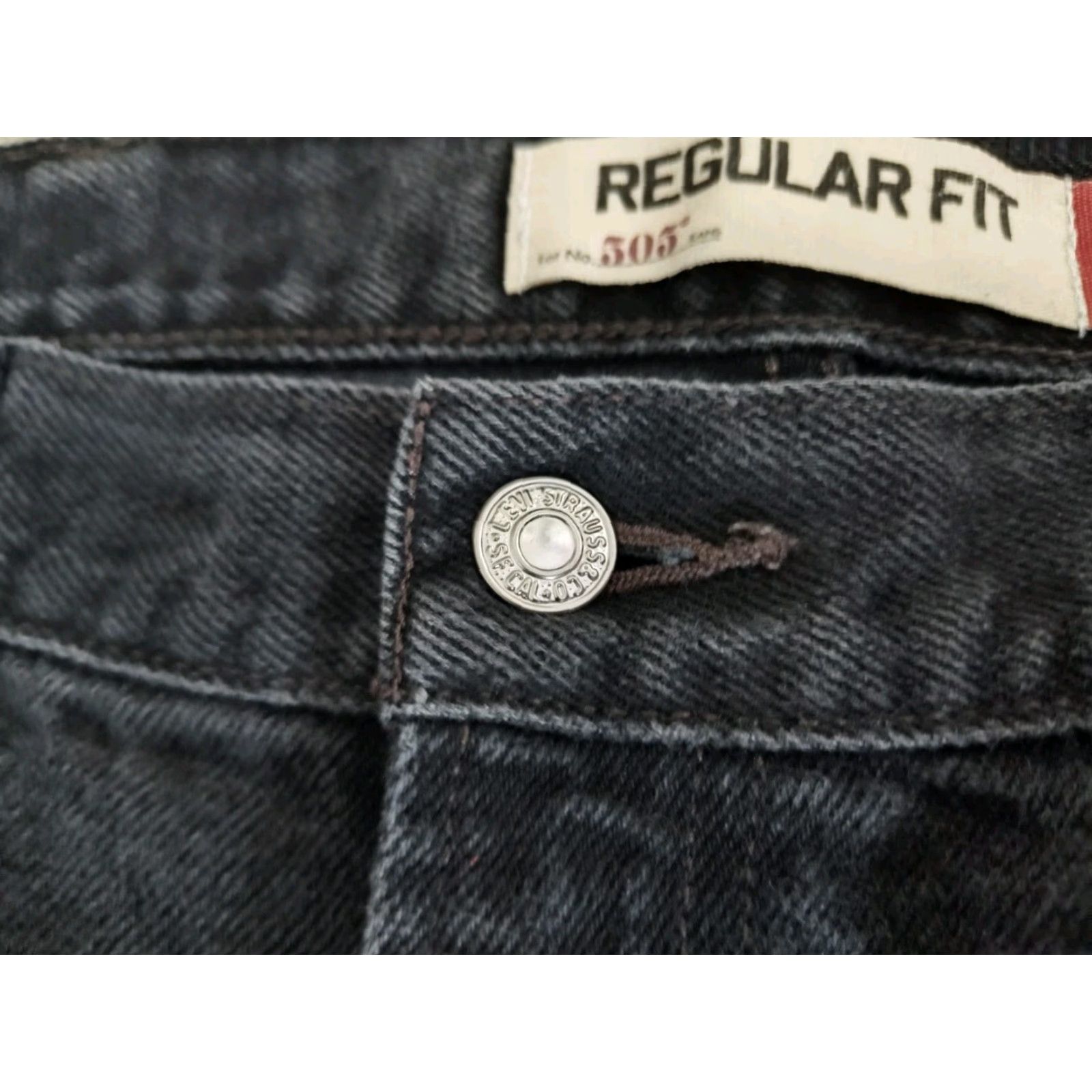 Levi's Vintage Levi's 505 Jeans Men 38x30 Black Denim Straight Baggy Y2K 90s Grunge Made in Mexico Size US 38 / EU 54 - 5 Thumbnail