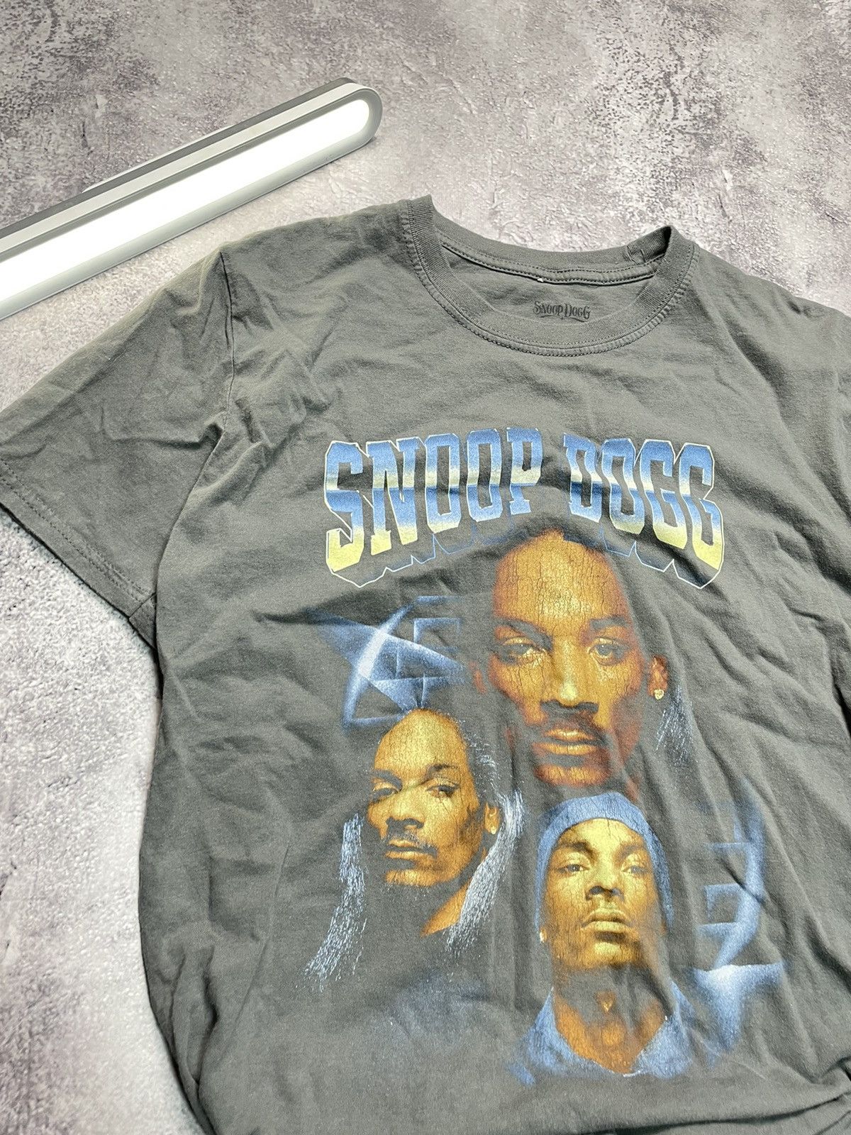 Snoop Dogg VINTAGE 90s Snoop Dogg Doggfather RAP TEE Grey S DEATH ROW Size US S / EU 44-46 / 1 - 2 Thumbnail