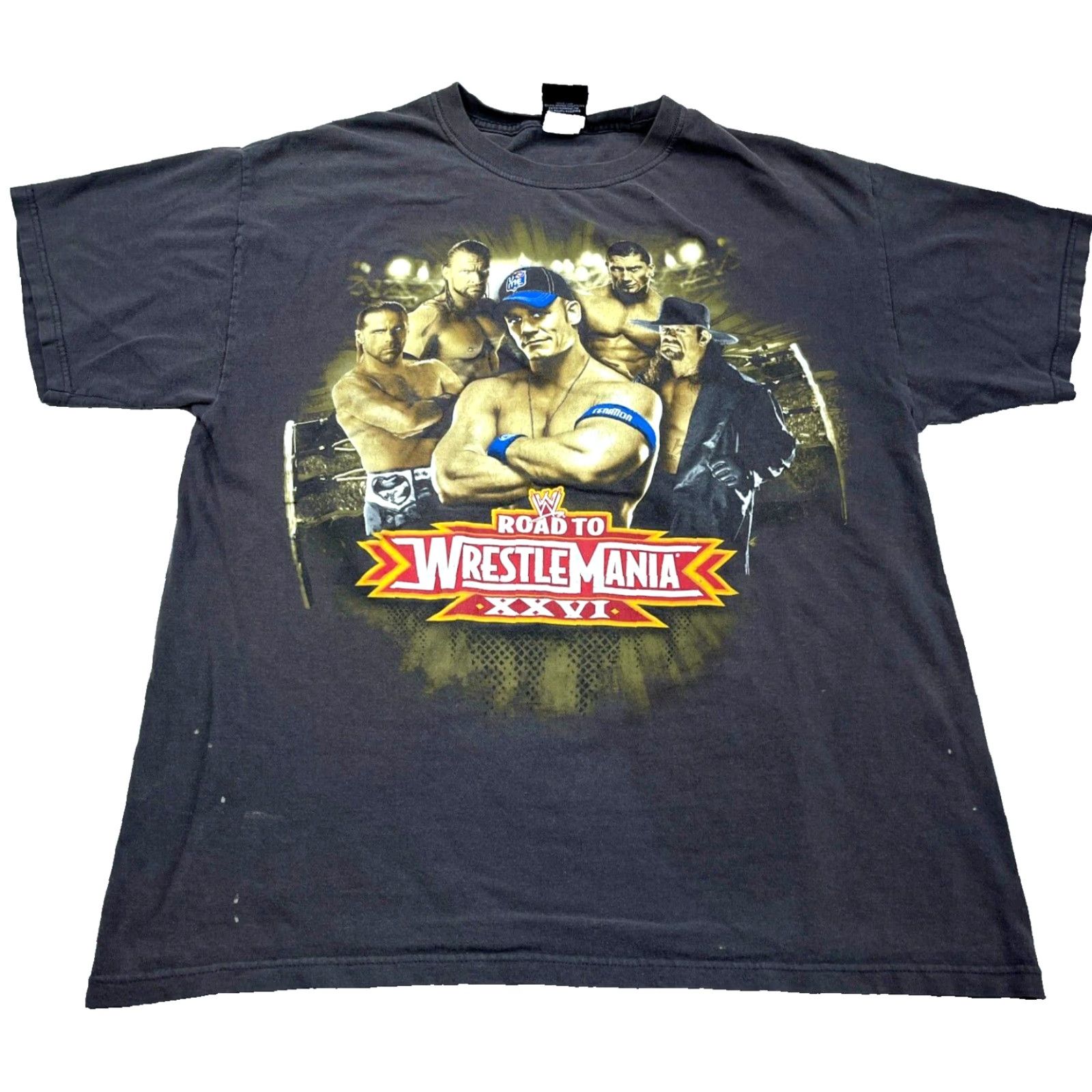 Vintage VINTAGE WWE Shirt Men Large Gray Tee Wrestlemania XXVI Undertaker John Cena Y2K Size US L / EU 52-54 / 3 - 2 Thumbnail