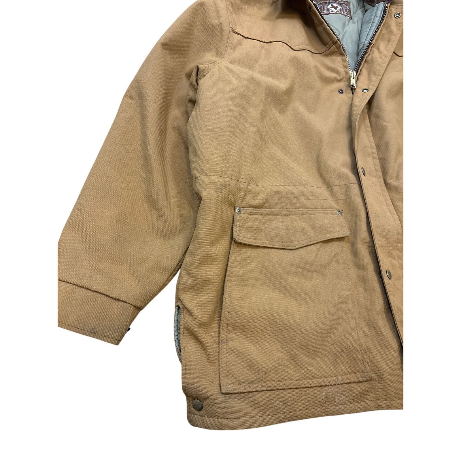 Walls Vintage 90s Walls Western Wear Duck Canvas Jacket 2XLT quilt Size US XXL / EU 58 / 5 - 6 Thumbnail