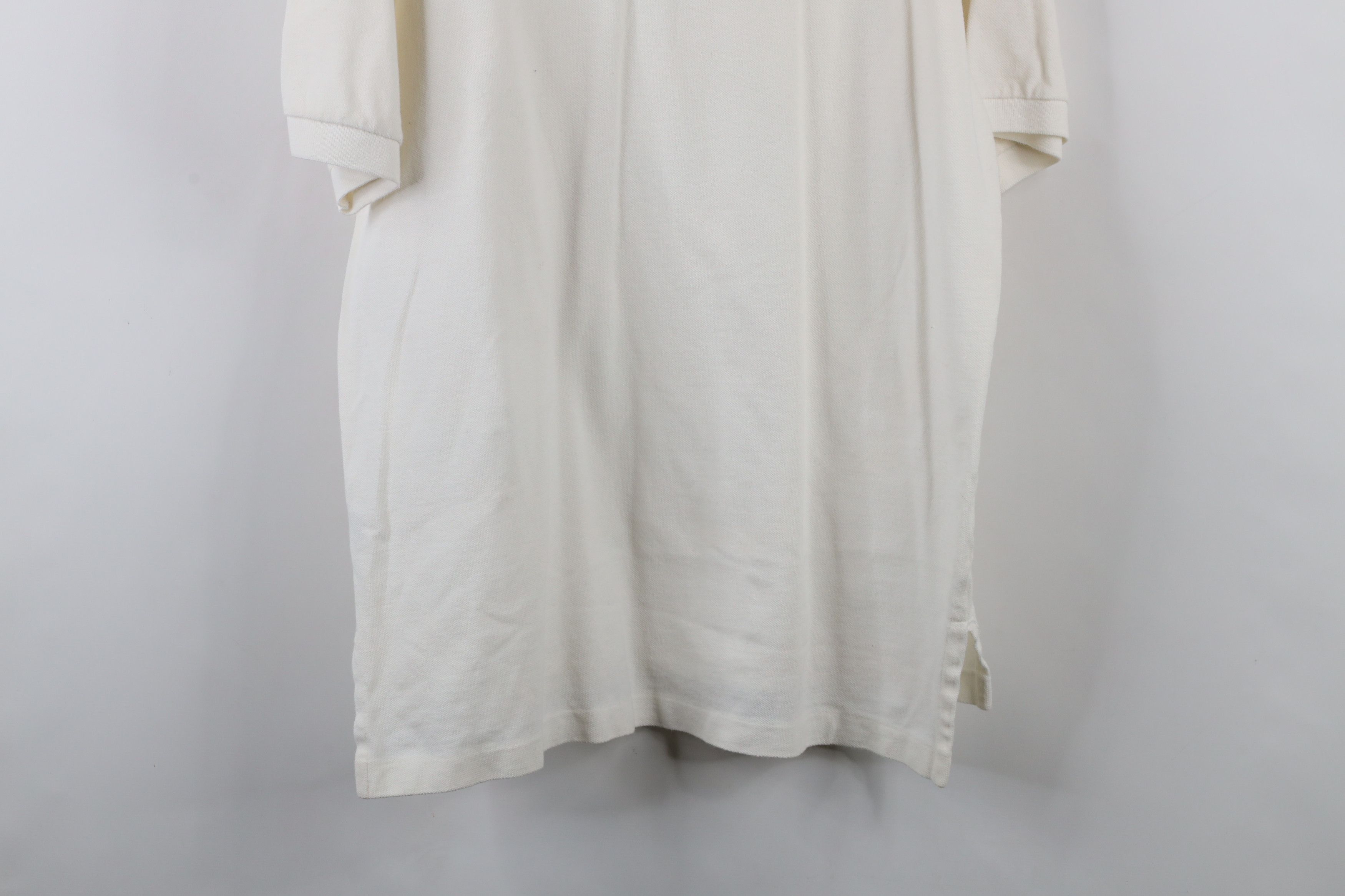 Ralph Lauren × Vintage Vintage 90s Ralph Lauren Short Sleeve Polo Shirt White Size US L / EU 52-54 / 3 - 14 Thumbnail