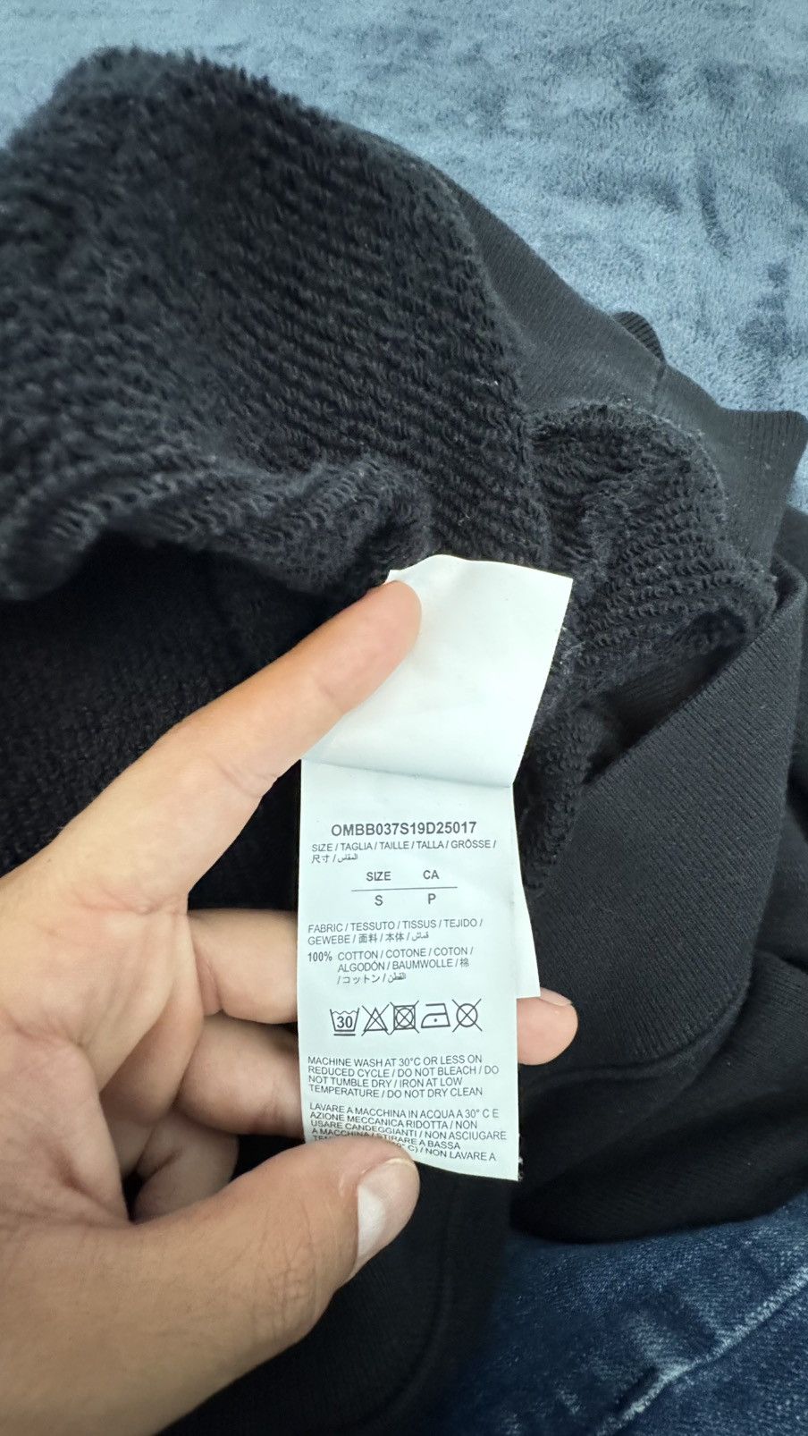 Off-White Off-white blue flame skull hoodie Size US S / EU 44-46 / 1 - 7 Thumbnail