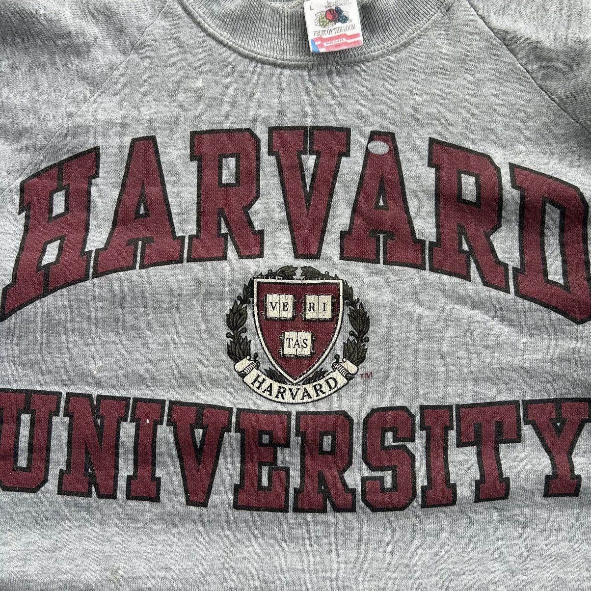 Vintage Vintage 90s Harvard University Crewneck Sweatshirt Size US L / EU 52-54 / 3 - 8 Thumbnail