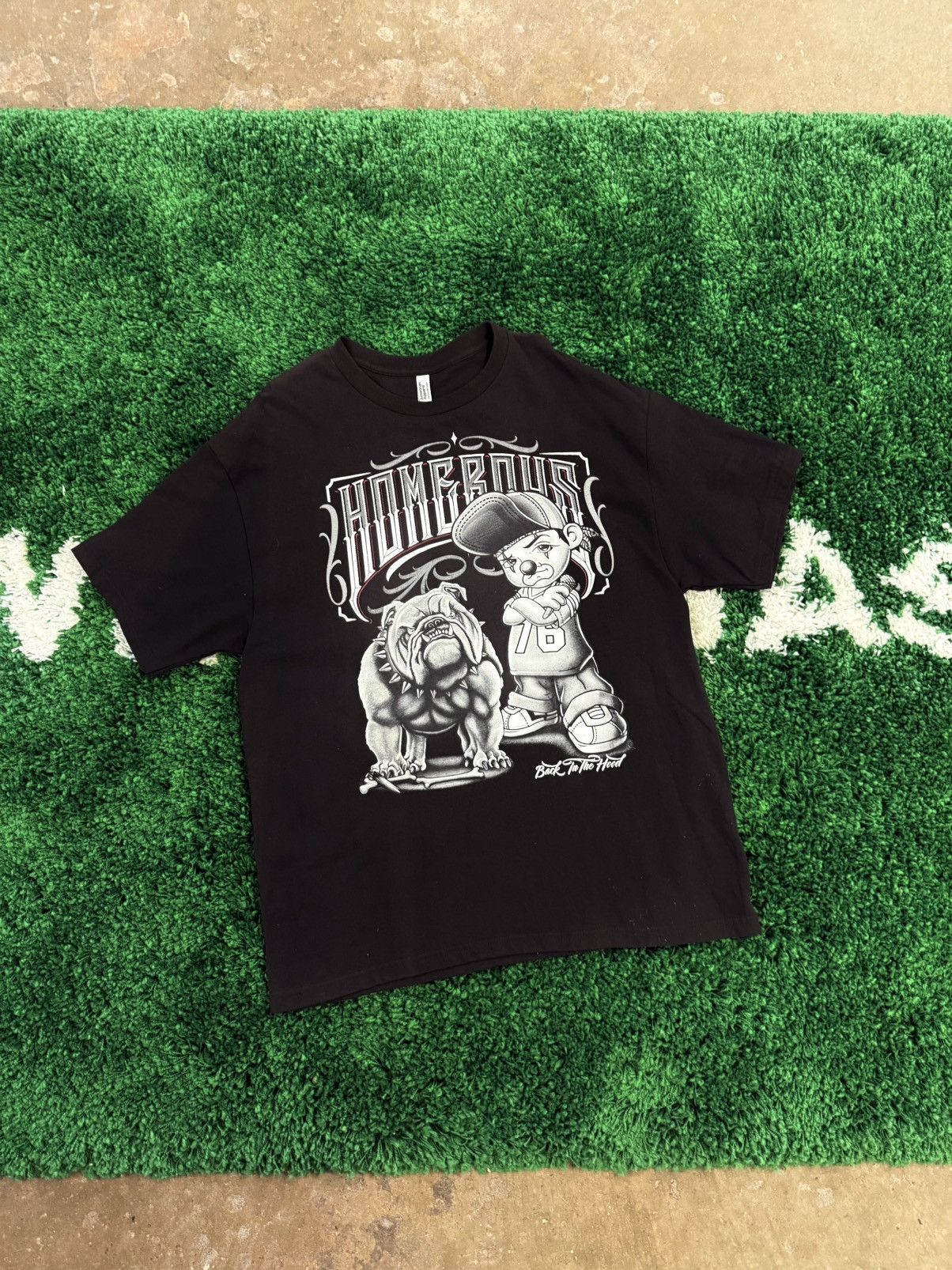 American Apparel HOMEBOYS Pitbull Cartoon Clown Tee 2XL XXL Hood Mr Size US XXL / EU 58 / 5 - 1 Thumbnail