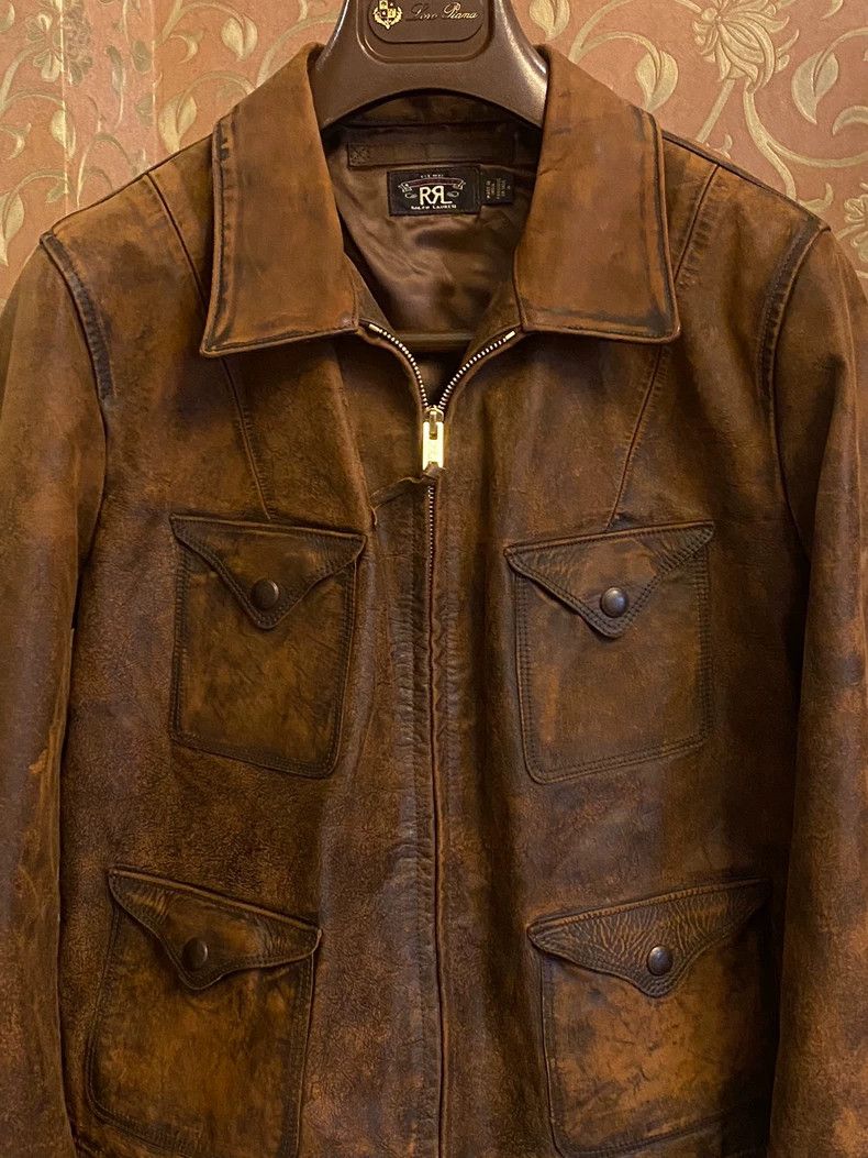 RRL Ralph Lauren RRL Ralph Lauren Women's cowhide leather jacket Size S / US 4 / IT 40 - 4 Thumbnail