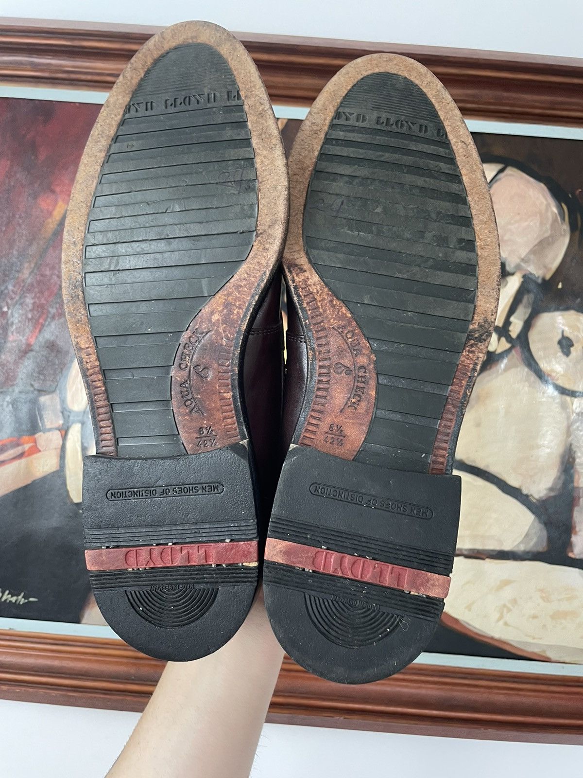 Leather Vintage Lloyd Luxury Brown Leather Loafers Casual Shoes Rare Size US 8.5 / EU 41-42 - 6 Thumbnail