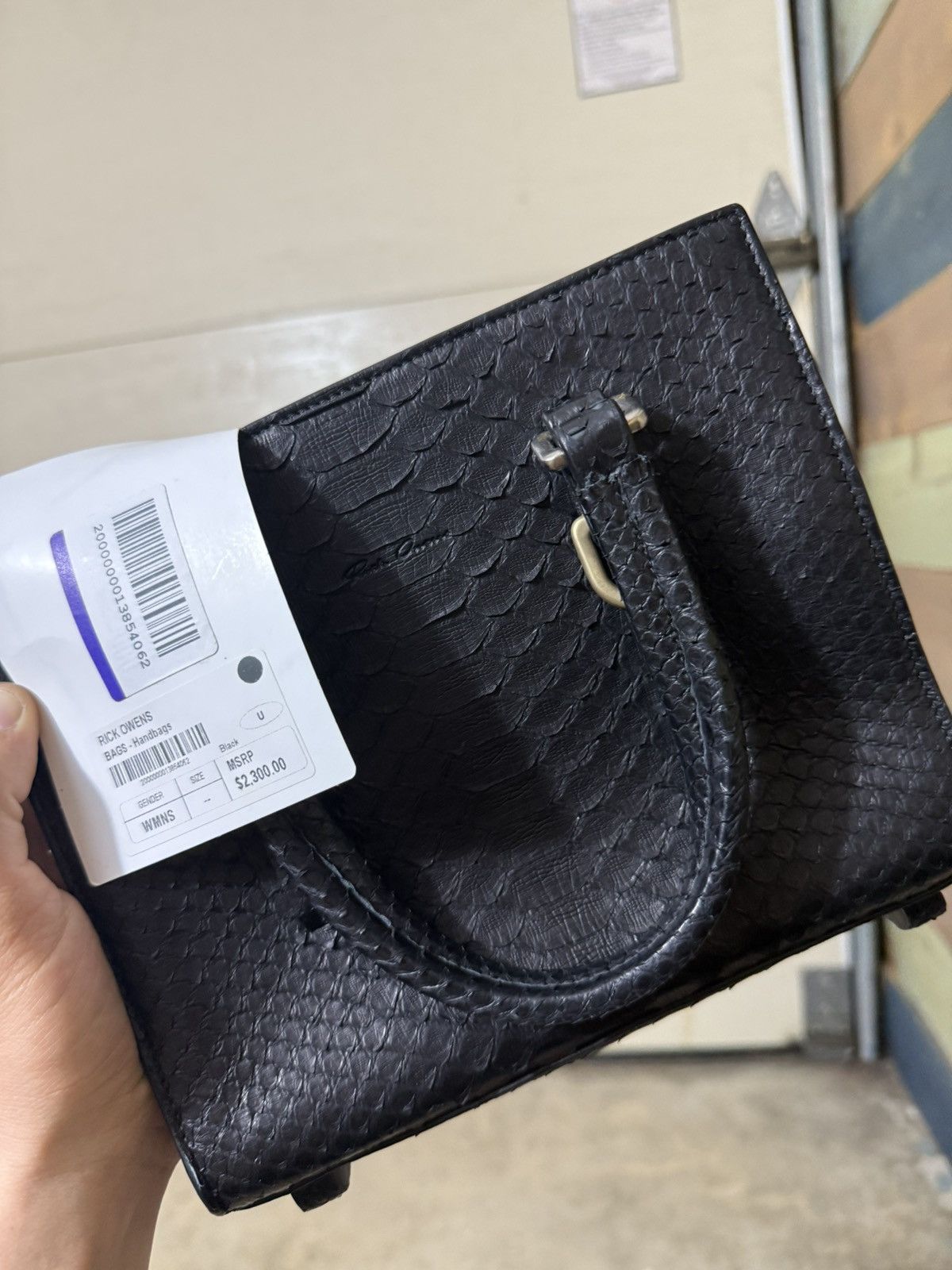 Rick Owens Rick Owens Python Handbag – SS18 “Dirt” Collection Size ONE SIZE - 5 Thumbnail
