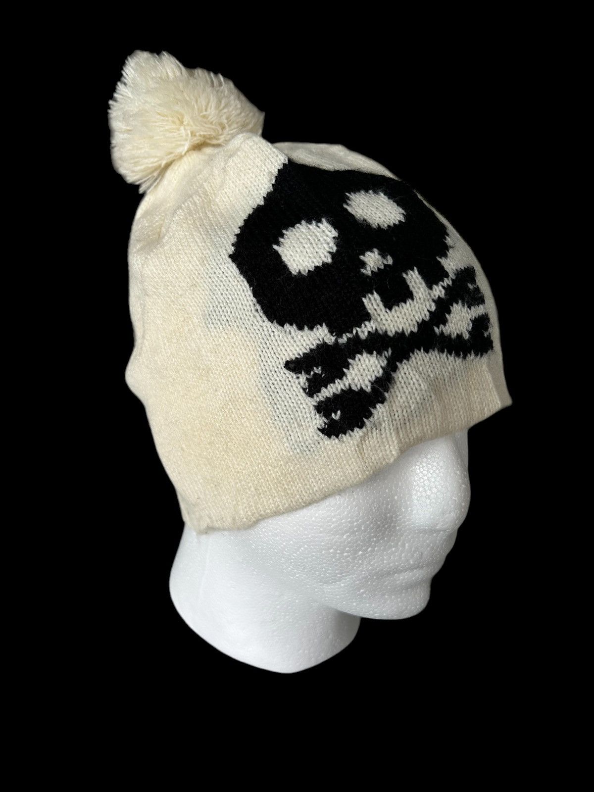 14th Addiction × Japanese Brand × Le Grande Bleu (L.G.B.) Skull Punk Bondage Style Beanie Hats☠️☠️ Size ONE SIZE - 2 Thumbnail