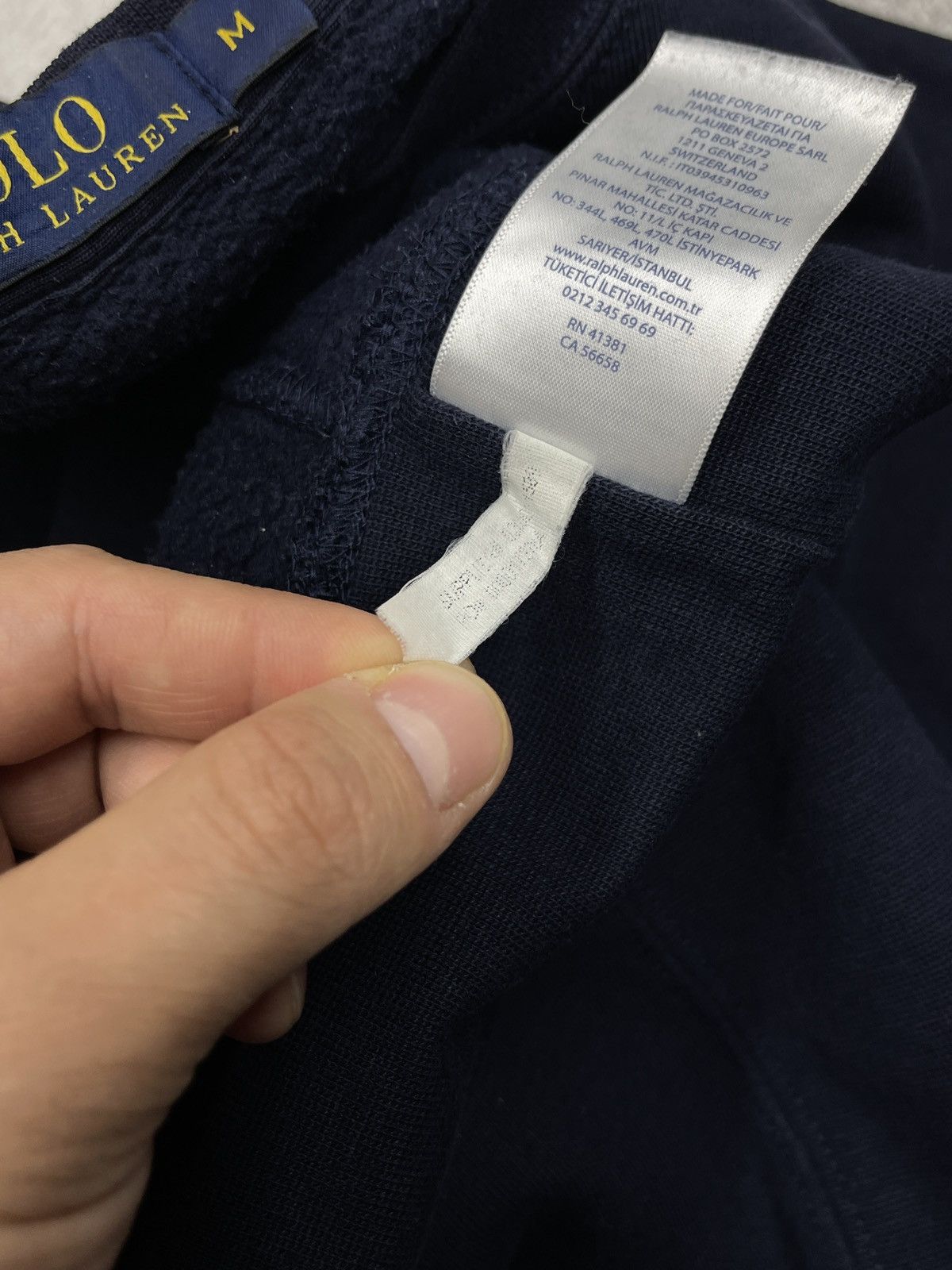 Polo Ralph Lauren Mens Polo Ralph Lauren Navy Sweatshirt Y2K Rugby Size US M / EU 48-50 / 2 - 7 Thumbnail