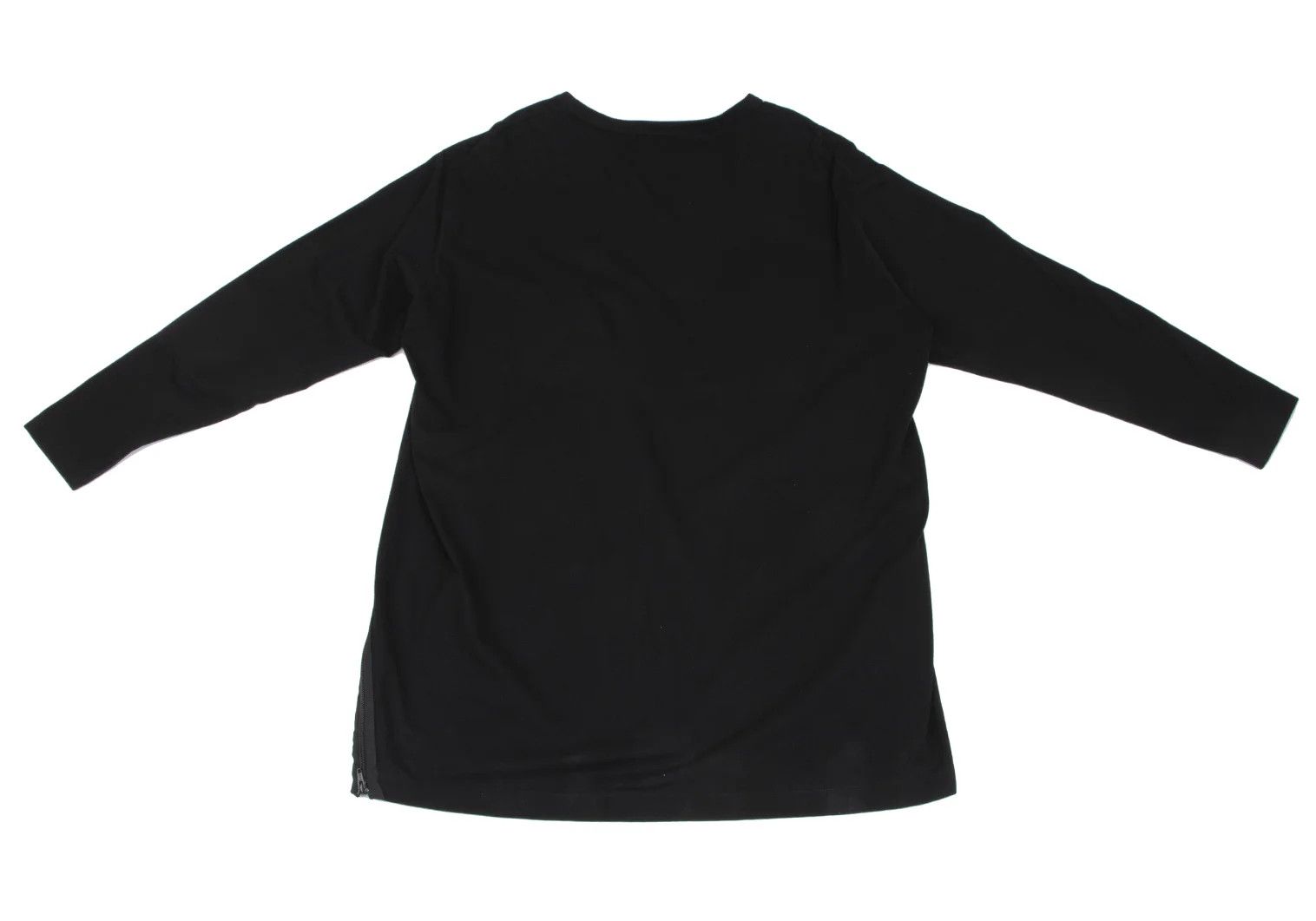 Yohji Yamamoto Long Bias Zip Long Sleeve T-Shirt in Black Size 3 Size US L / EU 52-54 / 3 - 9 Thumbnail