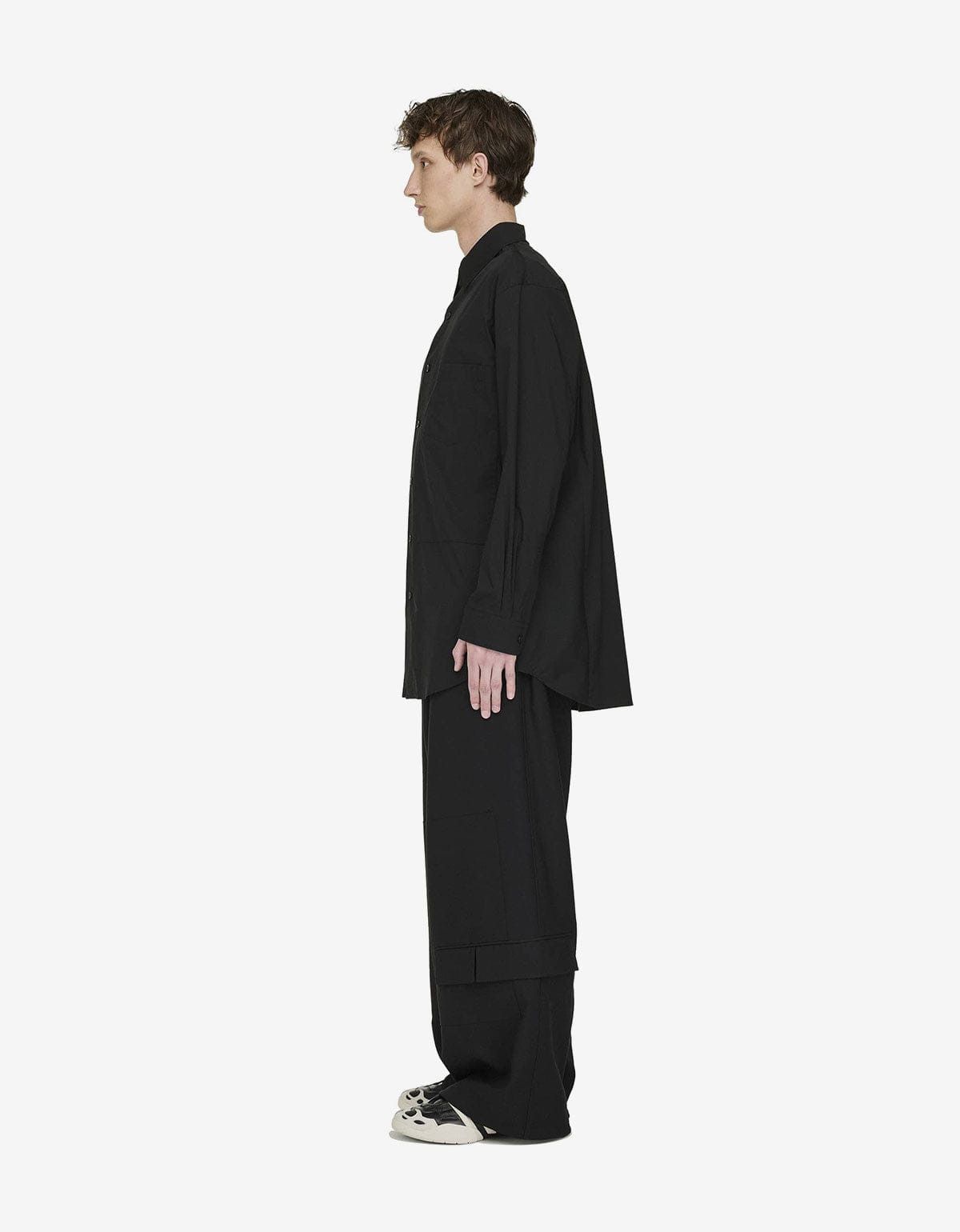 Y-3 Y-3 Black Sporty Cotton Shirt Size US S / EU 44-46 / 1 - 6 Thumbnail